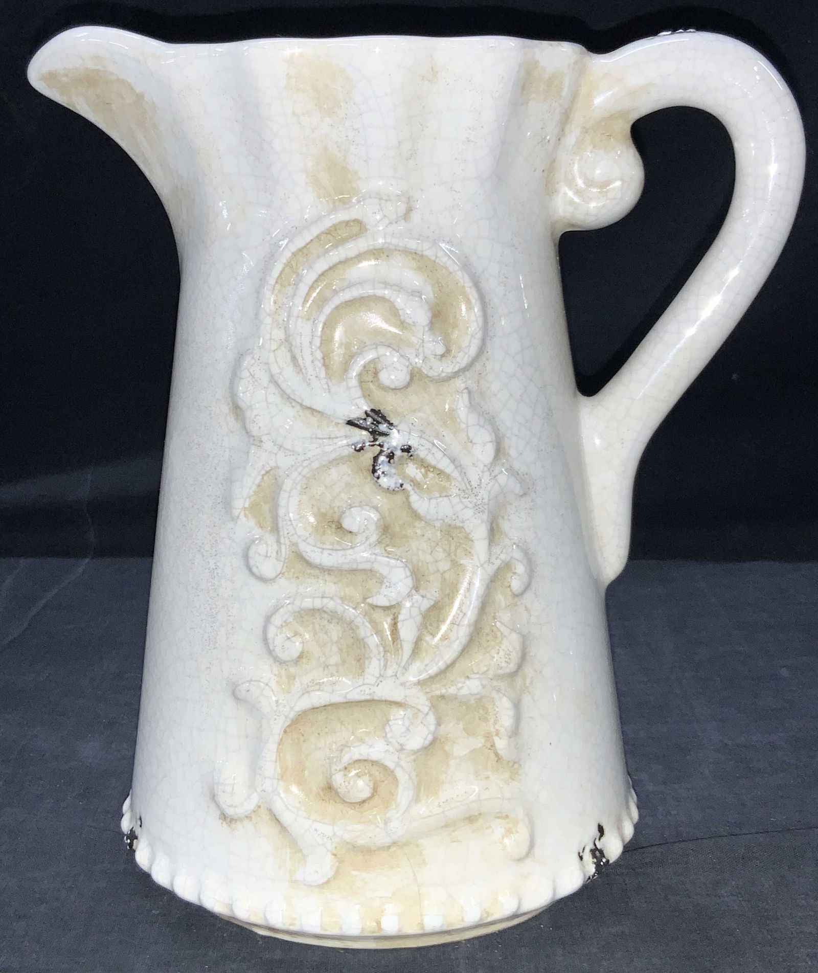 Rustic Style Ceramic Pitcher Vessel (1 of 8)