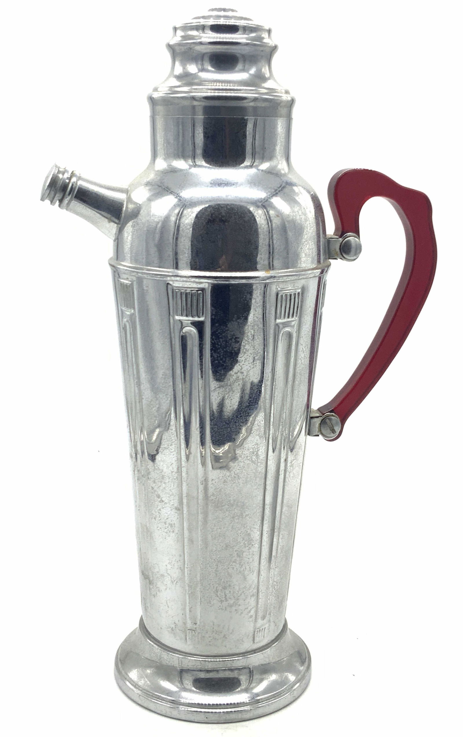 Stainless Chrome Vintage Art Deco Cocktail Pitcher (1 of 9)