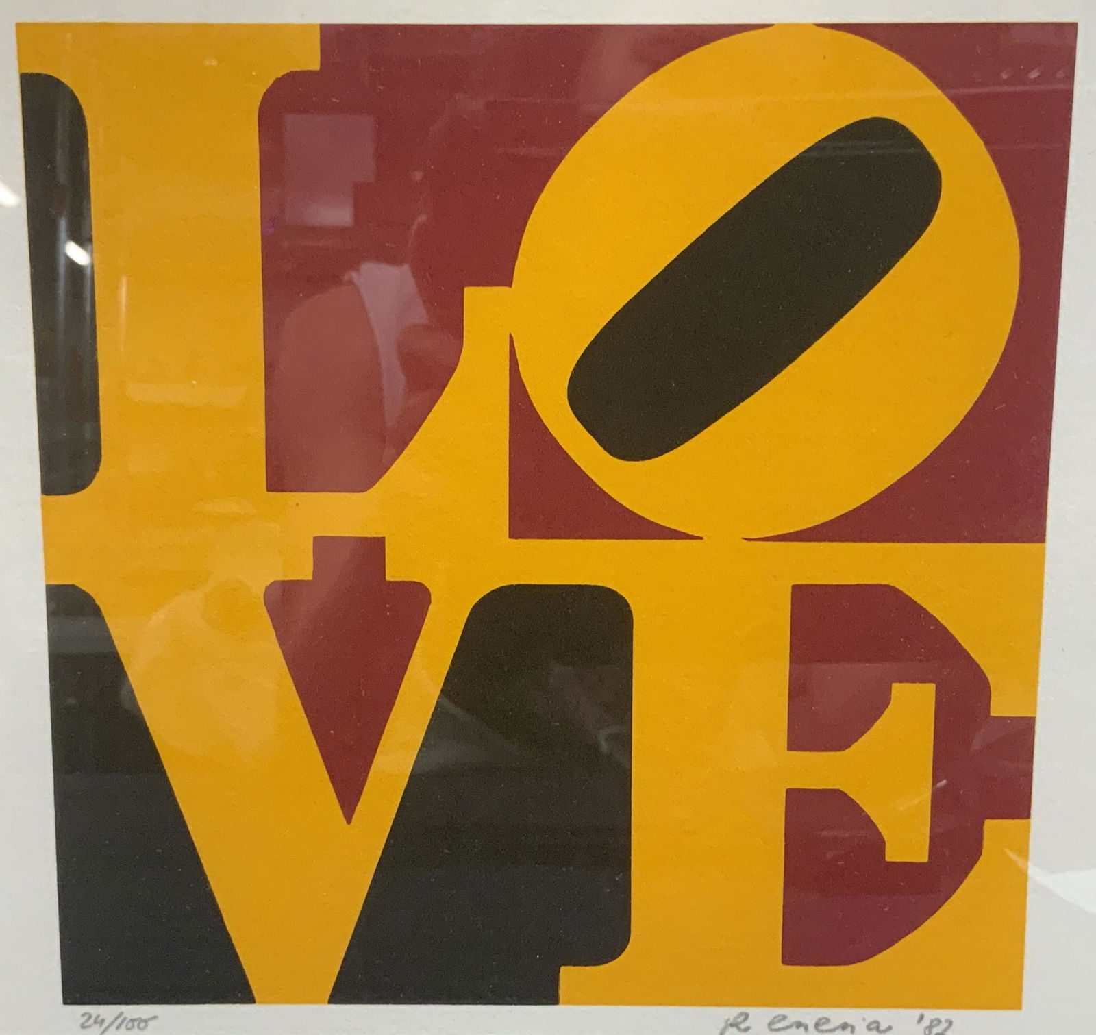 ATTR ROBERT INDIANA Love Signed Lithograph (1 of 8)
