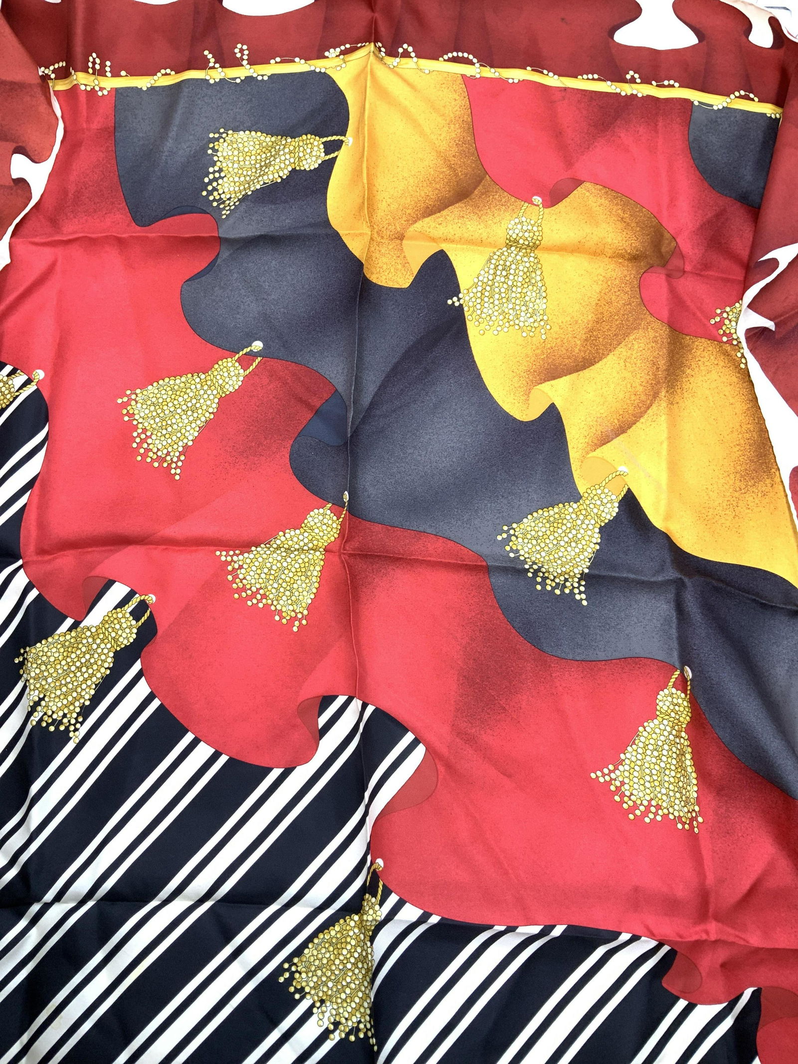 BOTTEGA VENETA Signed Abstract Silk Scarf (1 of 6)