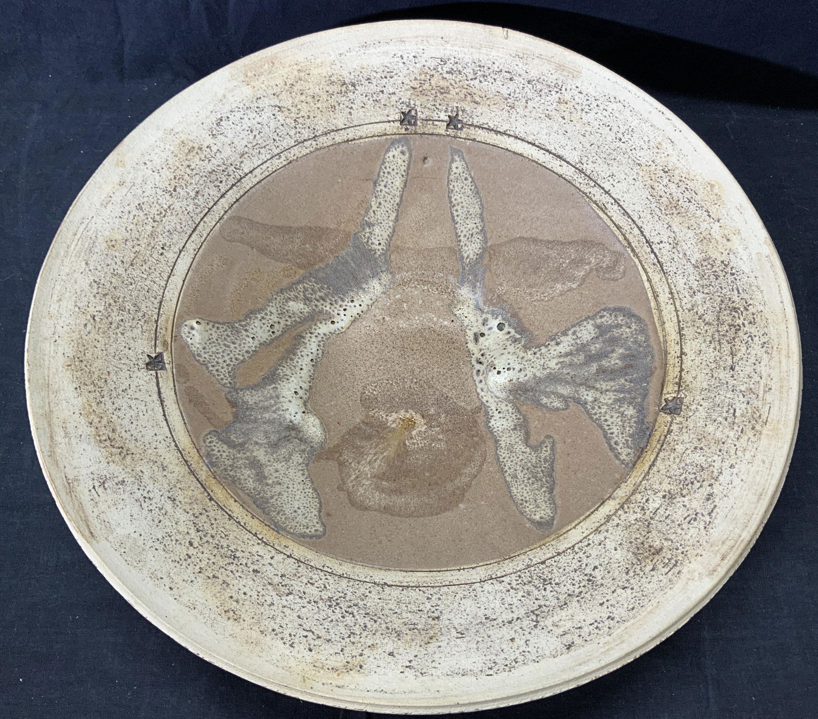 ELOZUA Signed Mid Century Pottery Centerpiece Bowl (1 of 5)