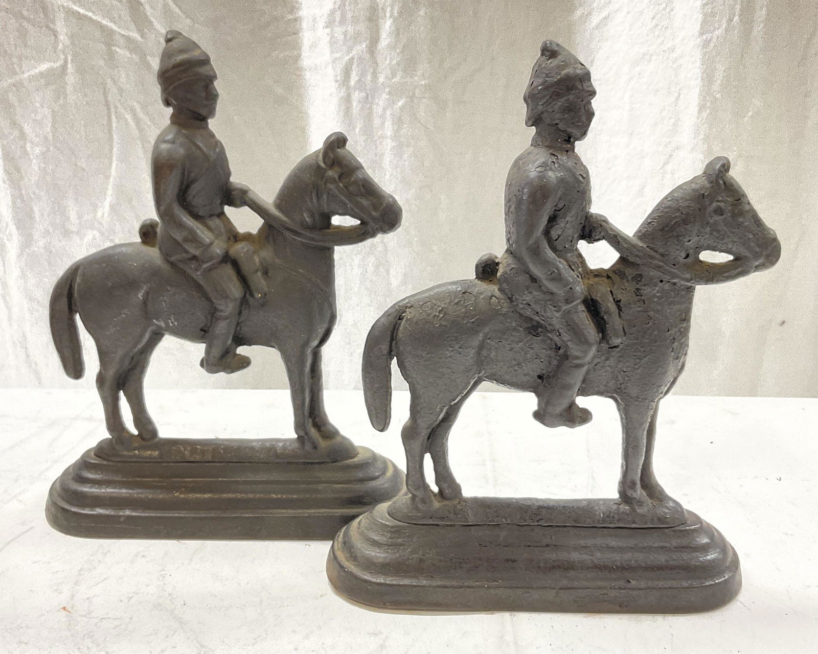 Pair Antique Iron Door Stoppers (1 of 6)