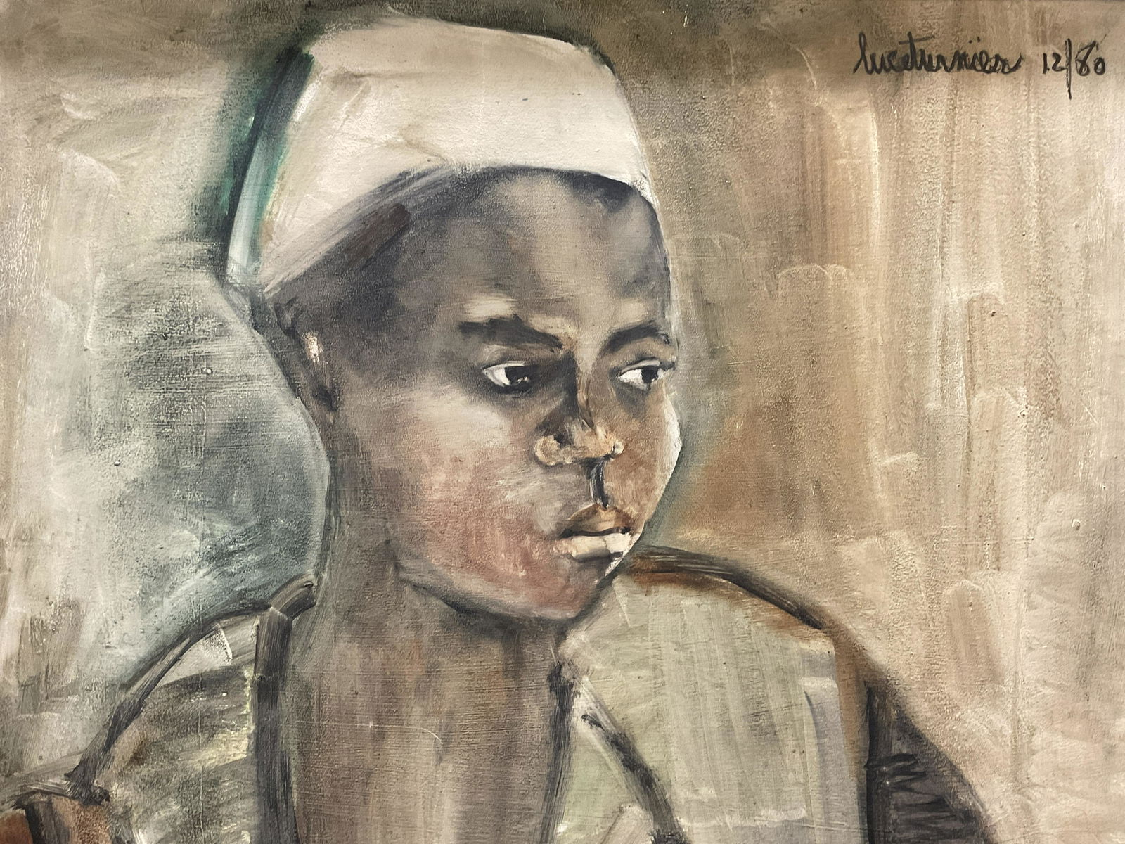 LUCE TURNIER Signed Acrylic Painting 1980 (1 of 9)