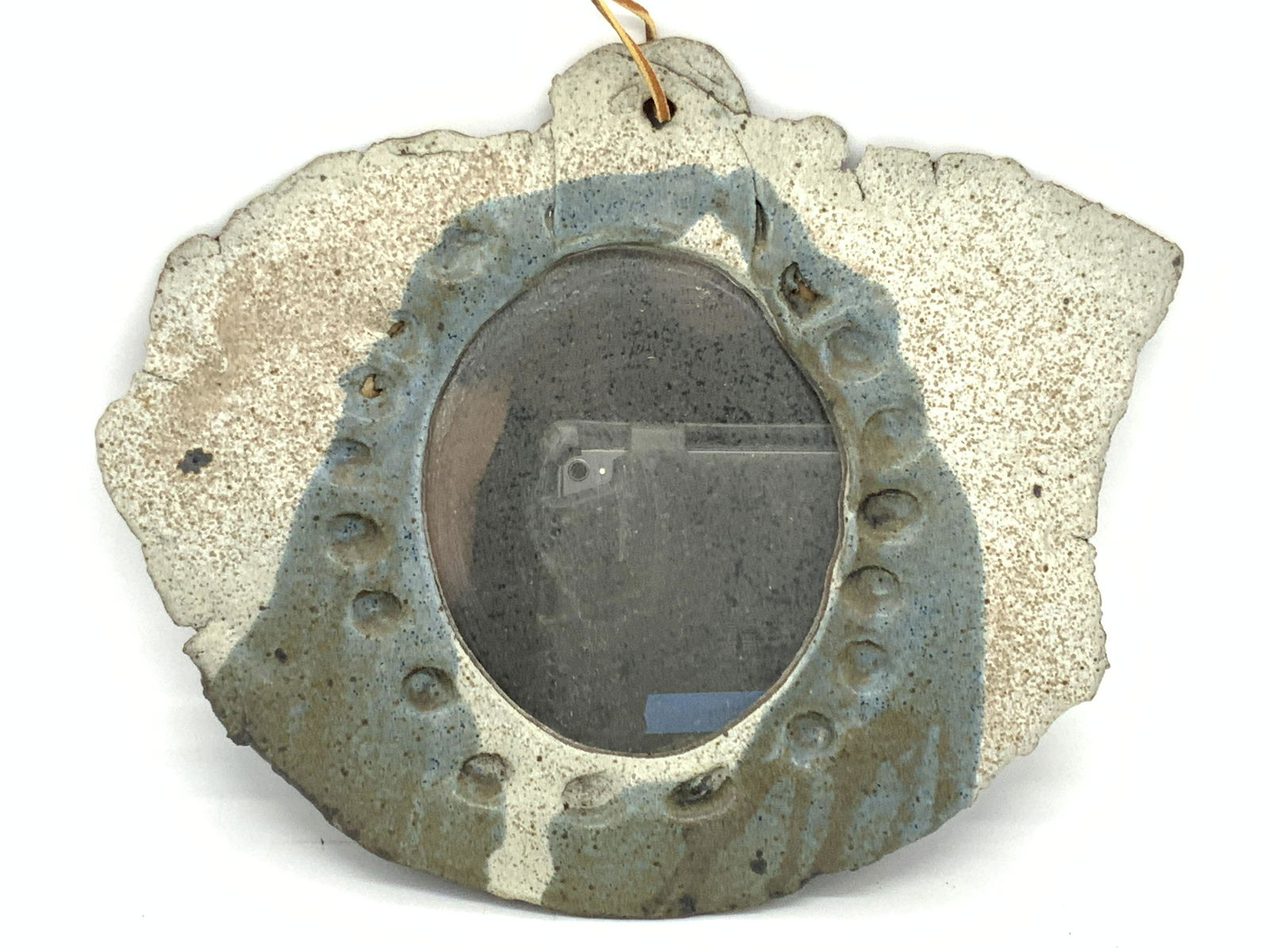 Vintage Ceramic Crafted Hanging Mirror (1 of 7)