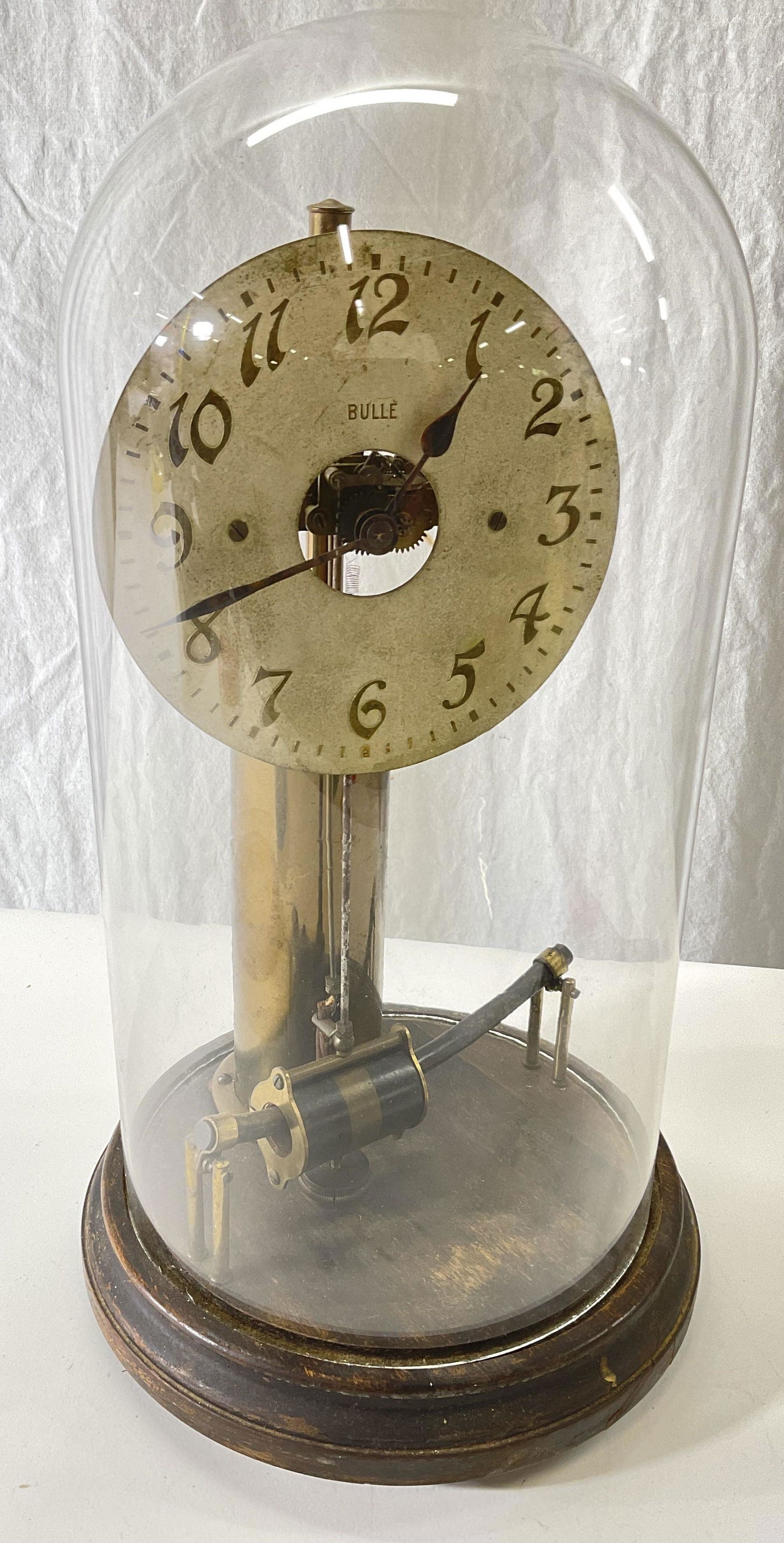Vintage Bulle Clock Under Glass Cloche (1 of 11)