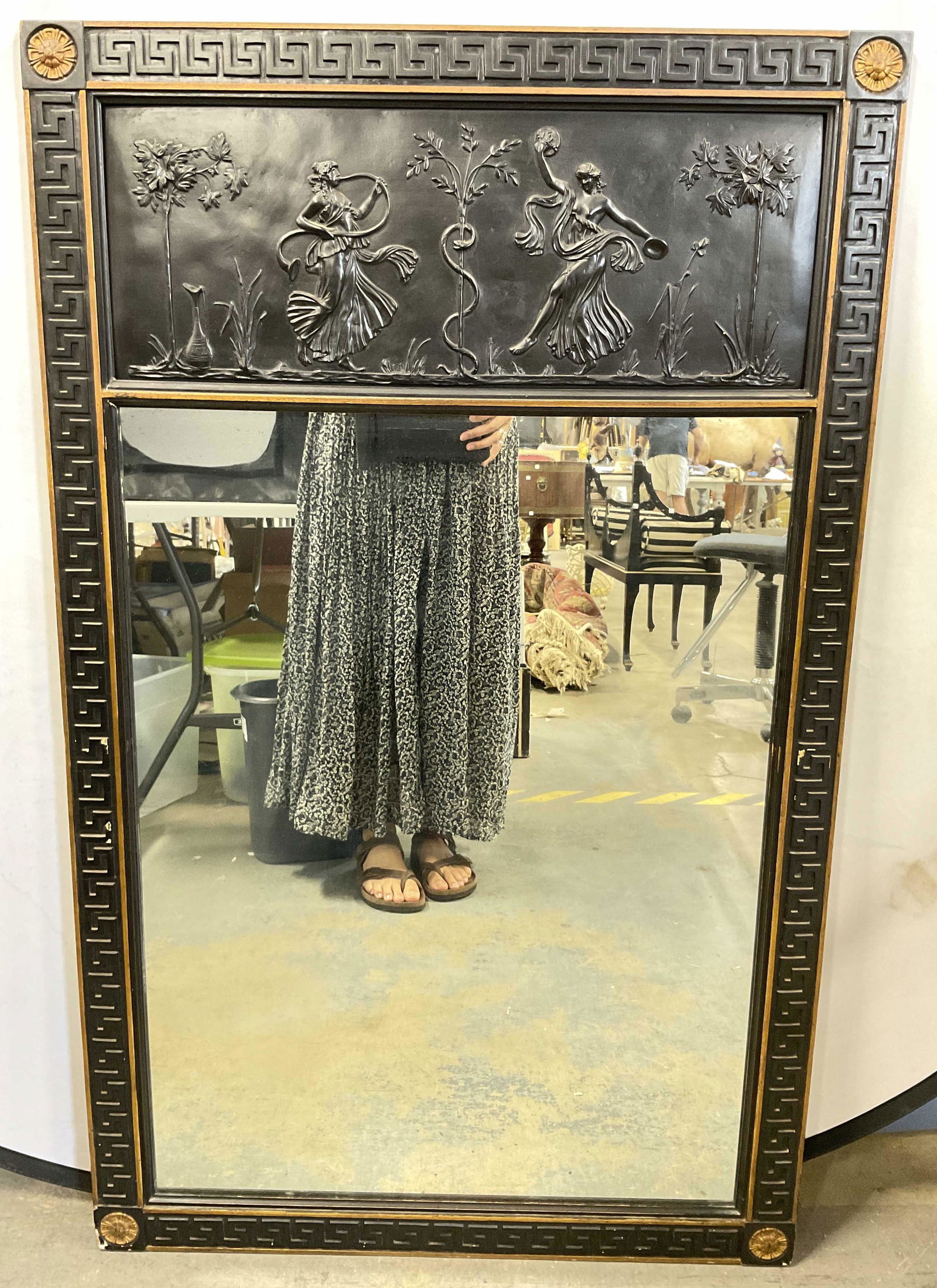 Vintage Neoclassical Wood Carved Mirror (1 of 10)