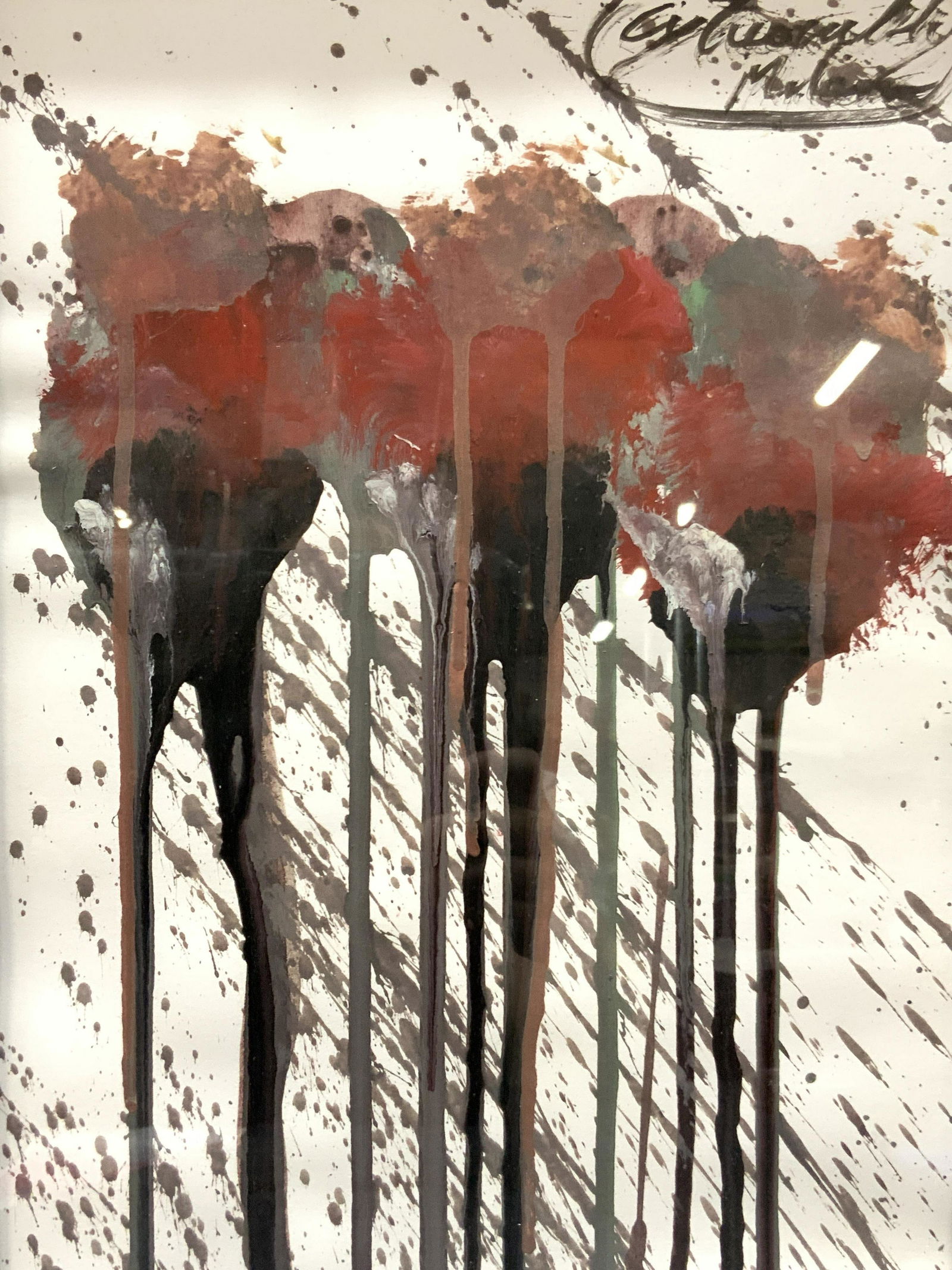 ATTR Flowers With Stems SGND Cy Twombly, Mix Media (1 of 10)