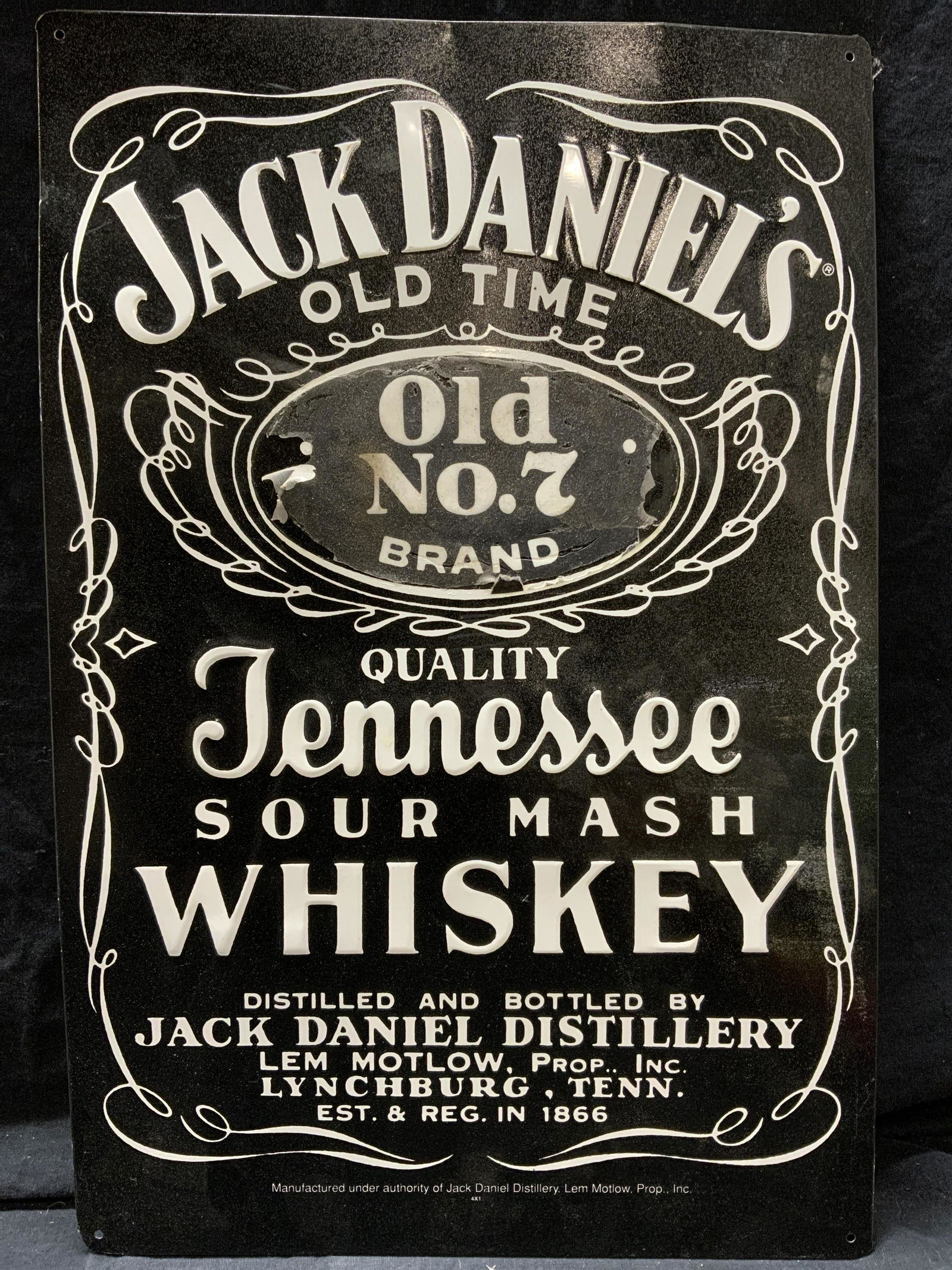 JACK DANIELS WHISKEY Metal Sign (1 of 7)