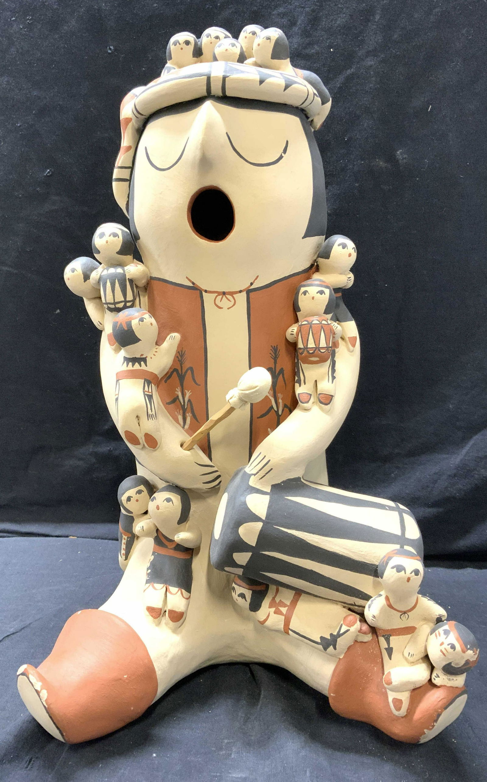 MARY ELLEN TOYA JEMEZ Signed Pottery Storyteller (1 of 10)