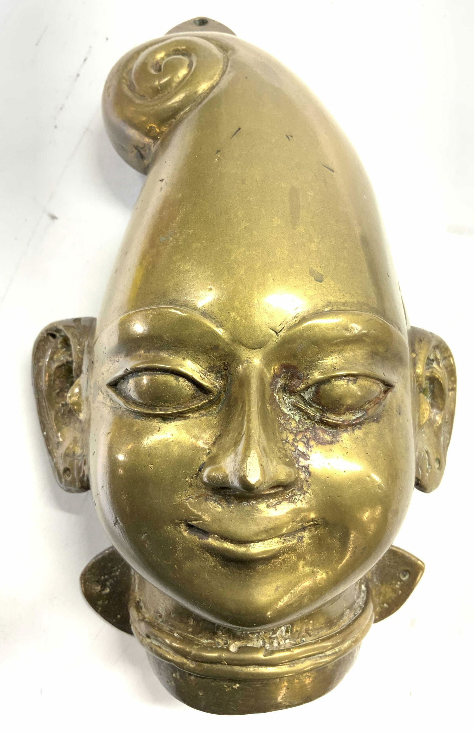 Vintage Gilt Bronze Pixie Head Wall Hanging (1 of 9)