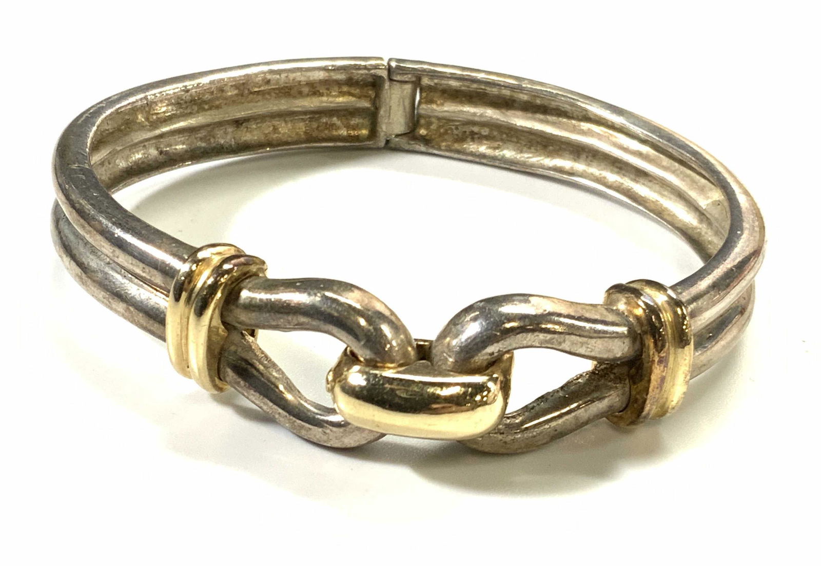 Vintage 14K Gold & Sterling Silver Bracelet (1 of 4)