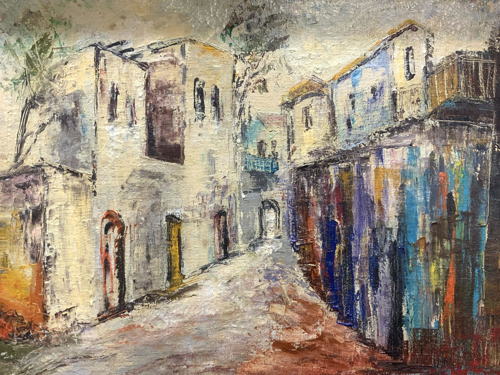 Expressionist Yacou - Alley Painting, Jerusalem (1 of 11)