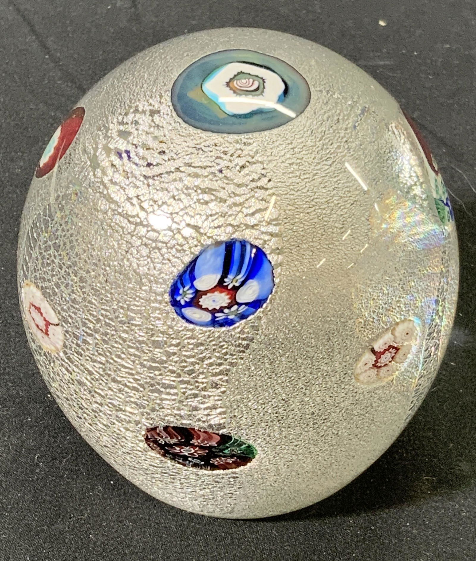 Vintage MURANO Millefiori Art Glass Paperweight (1 of 5)
