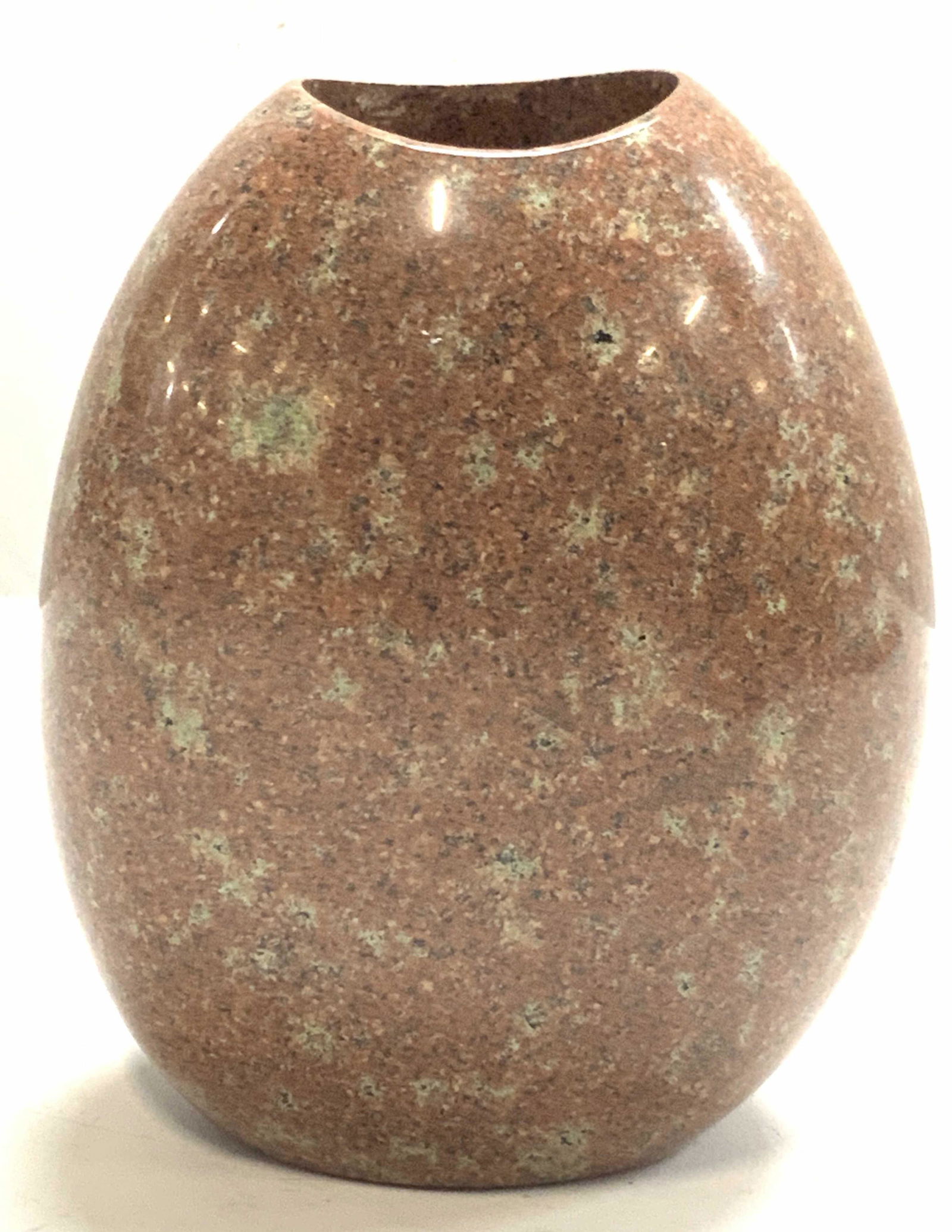 SIGNED Bohemian Style Polished Stone Vessel (1 of 8)