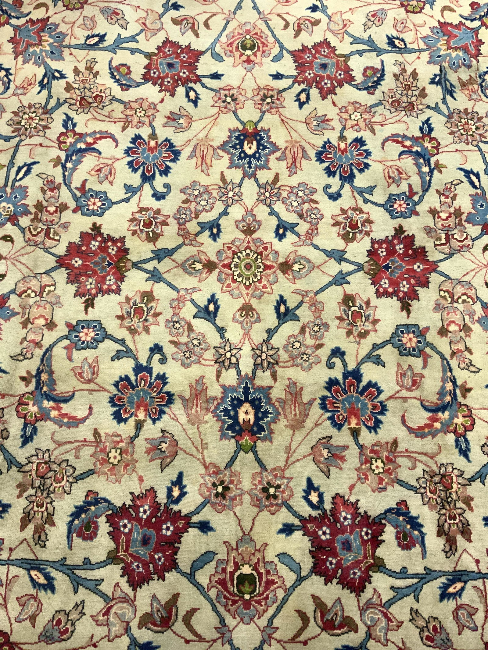 Vntg Oriental Handmade Oversized Fringed Wool Rug (1 of 11)