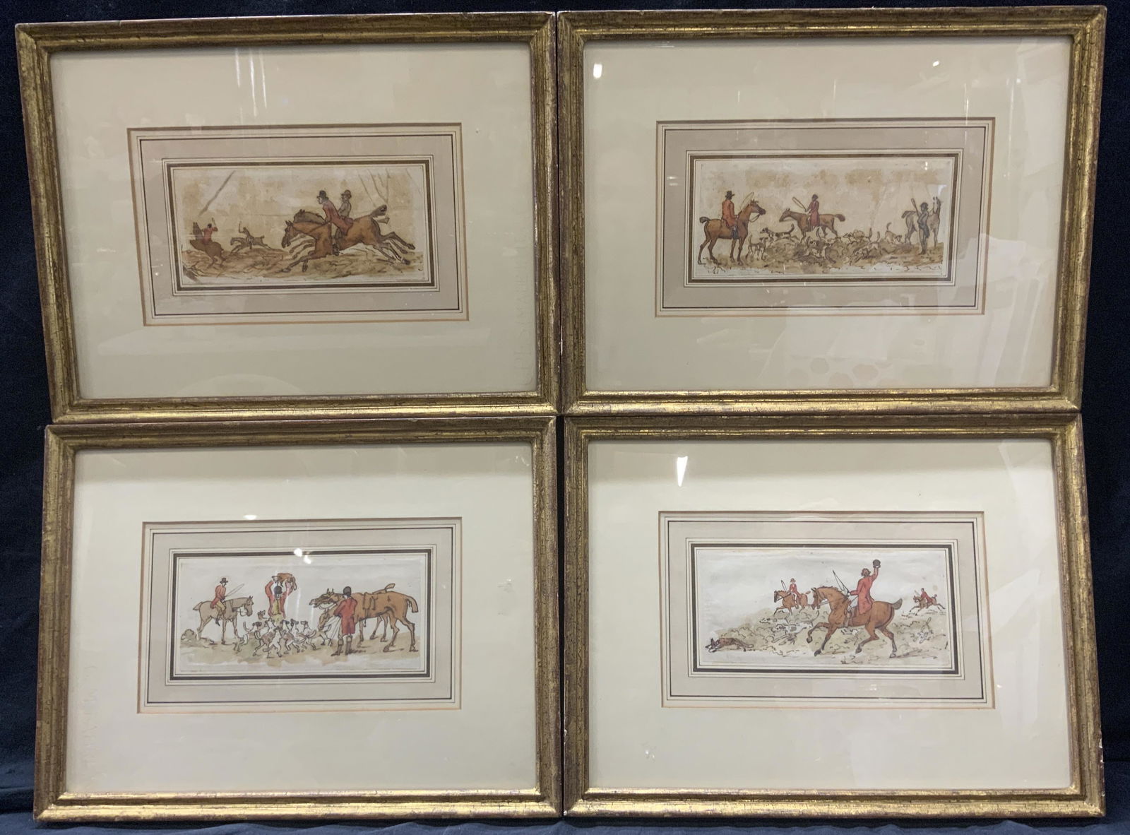 Lot of 4 Impressionist Watercolor Paintings, Italy (1 of 13)