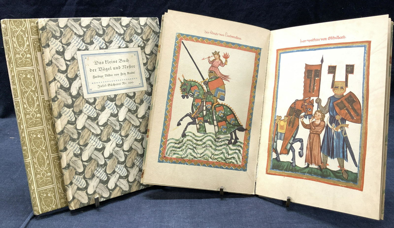 3 Vintage German Hardcover Lithograph Manuscripts (1 of 16)