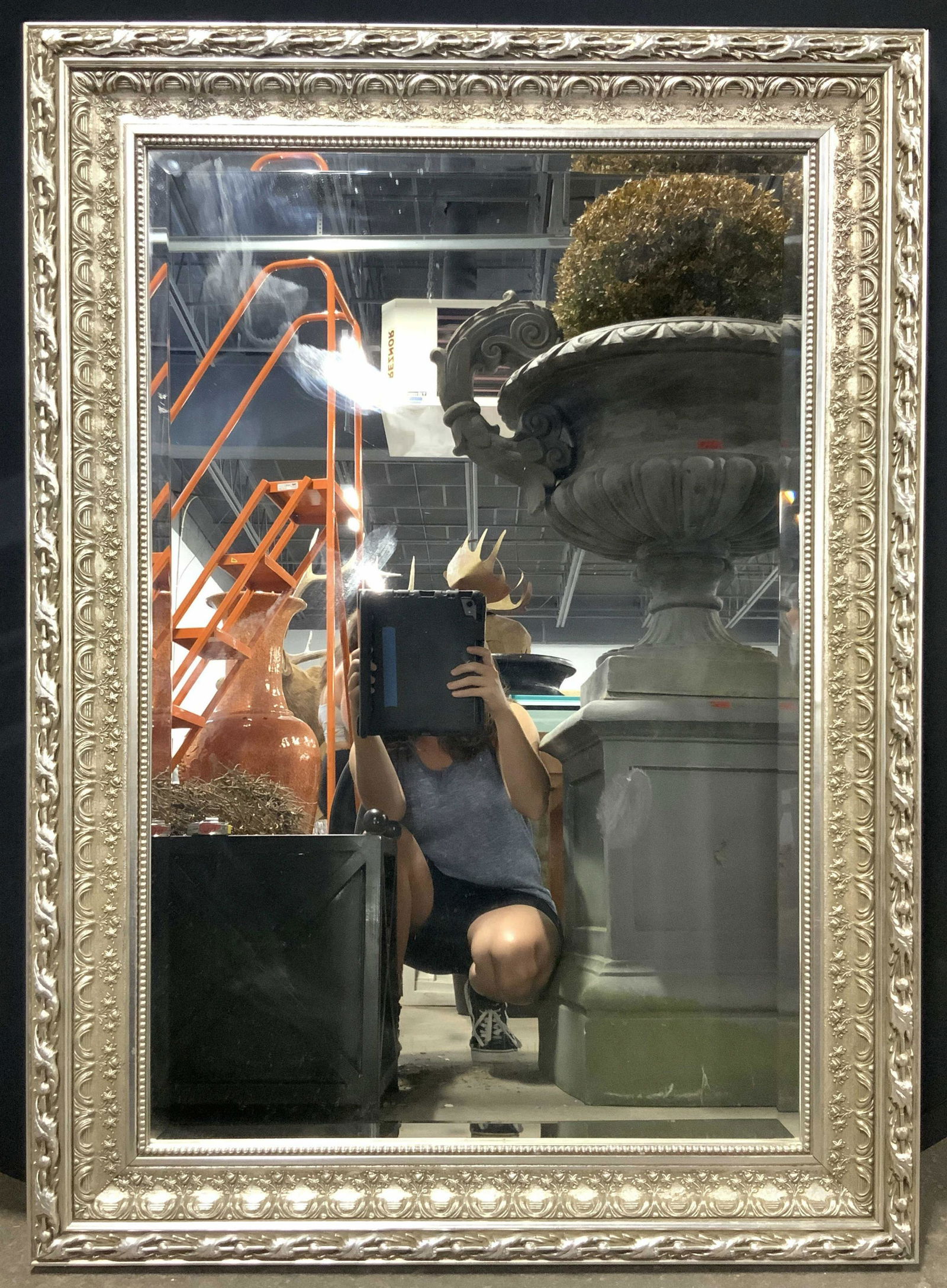 Vintage Wooden Framed Ornate Wall Mirror (1 of 8)