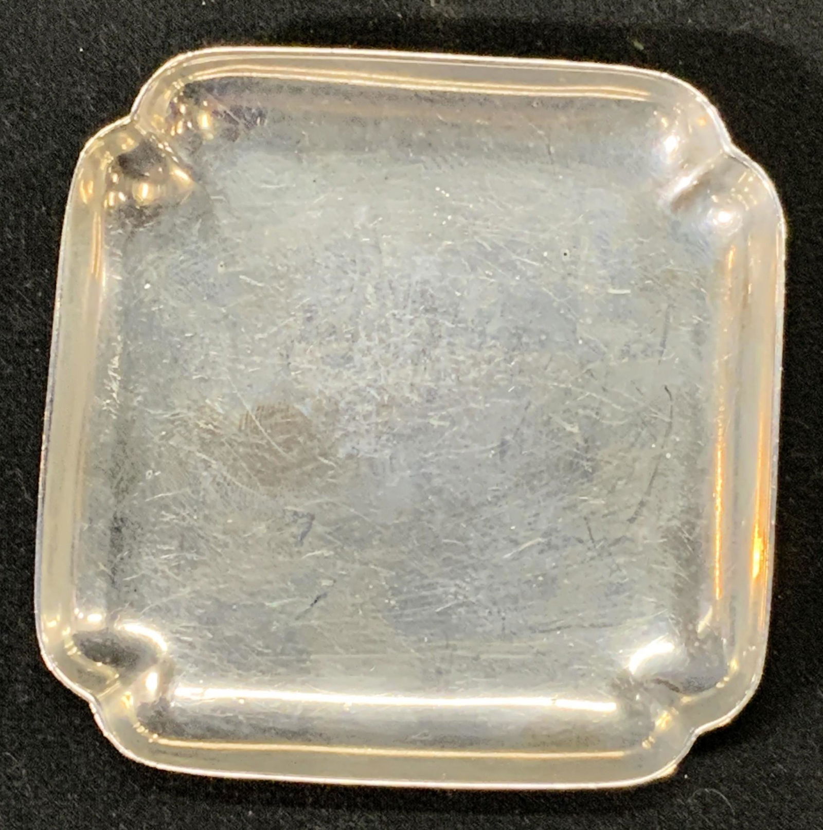 TIFFANY Signed Sterling Silver Square Tray (1 of 4)