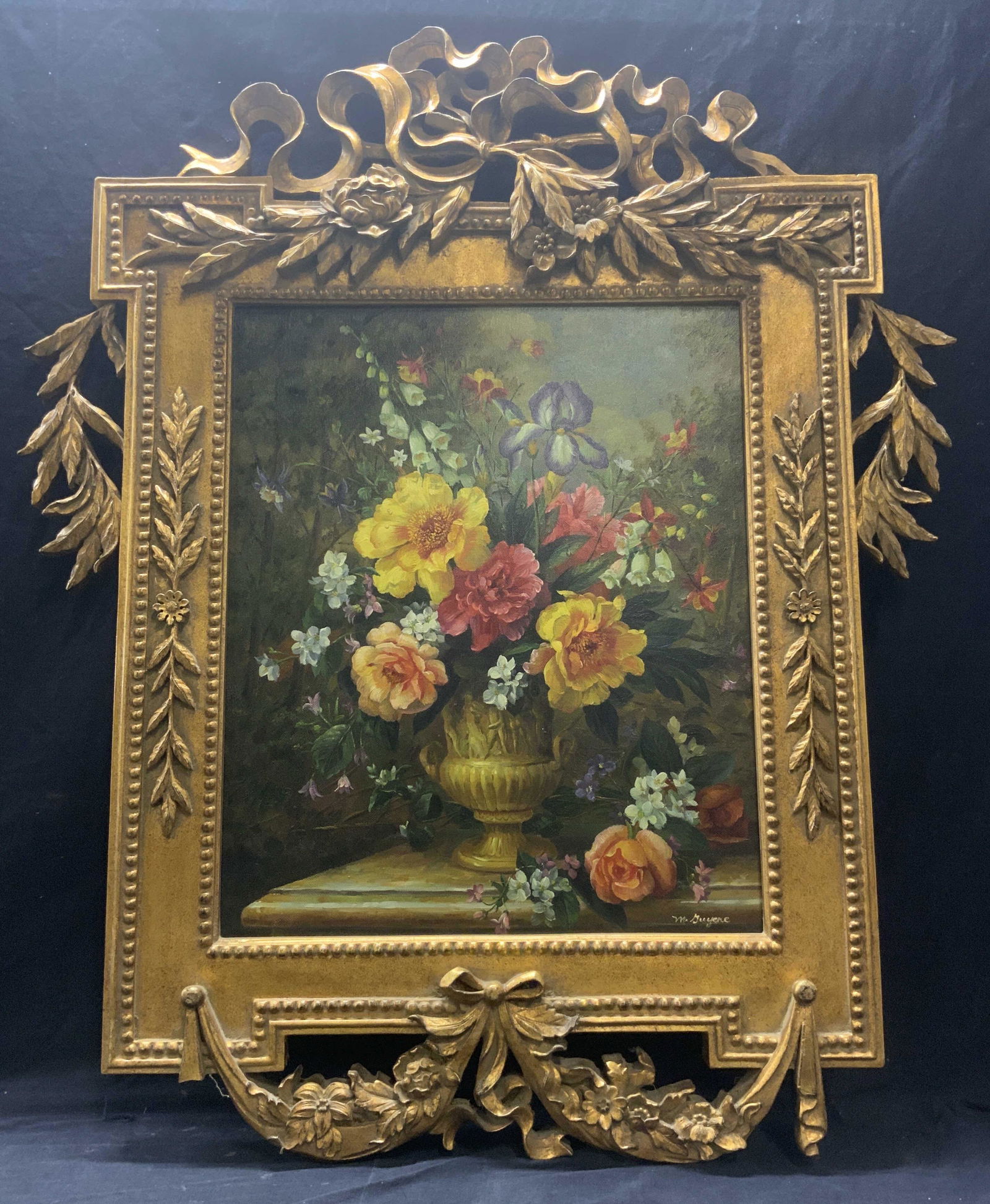 M. GUYERE Floral Still Life Oil Painting (1 of 11)
