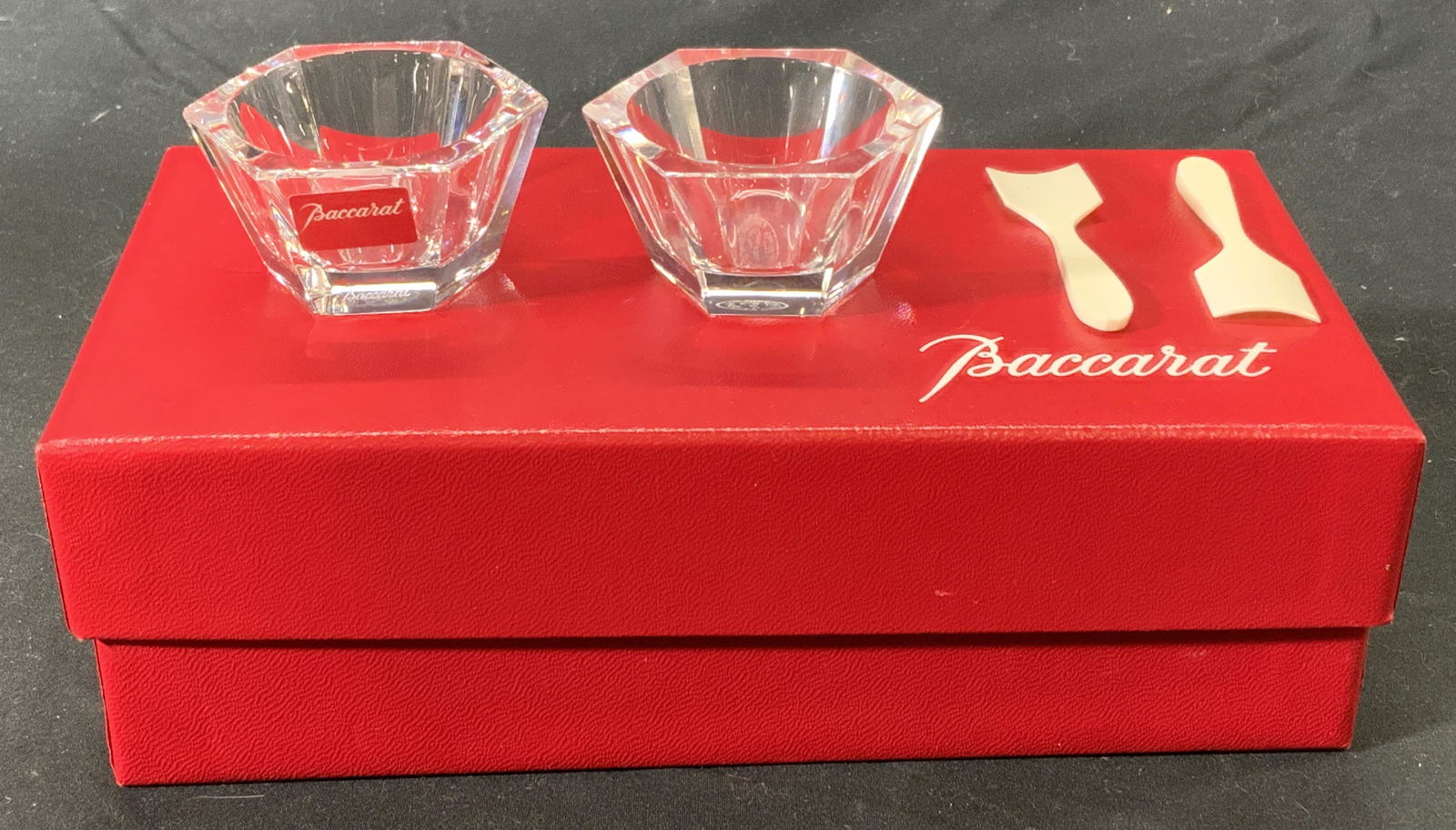 BACCARAT Crystal Caviar Server Set in Box (1 of 5)