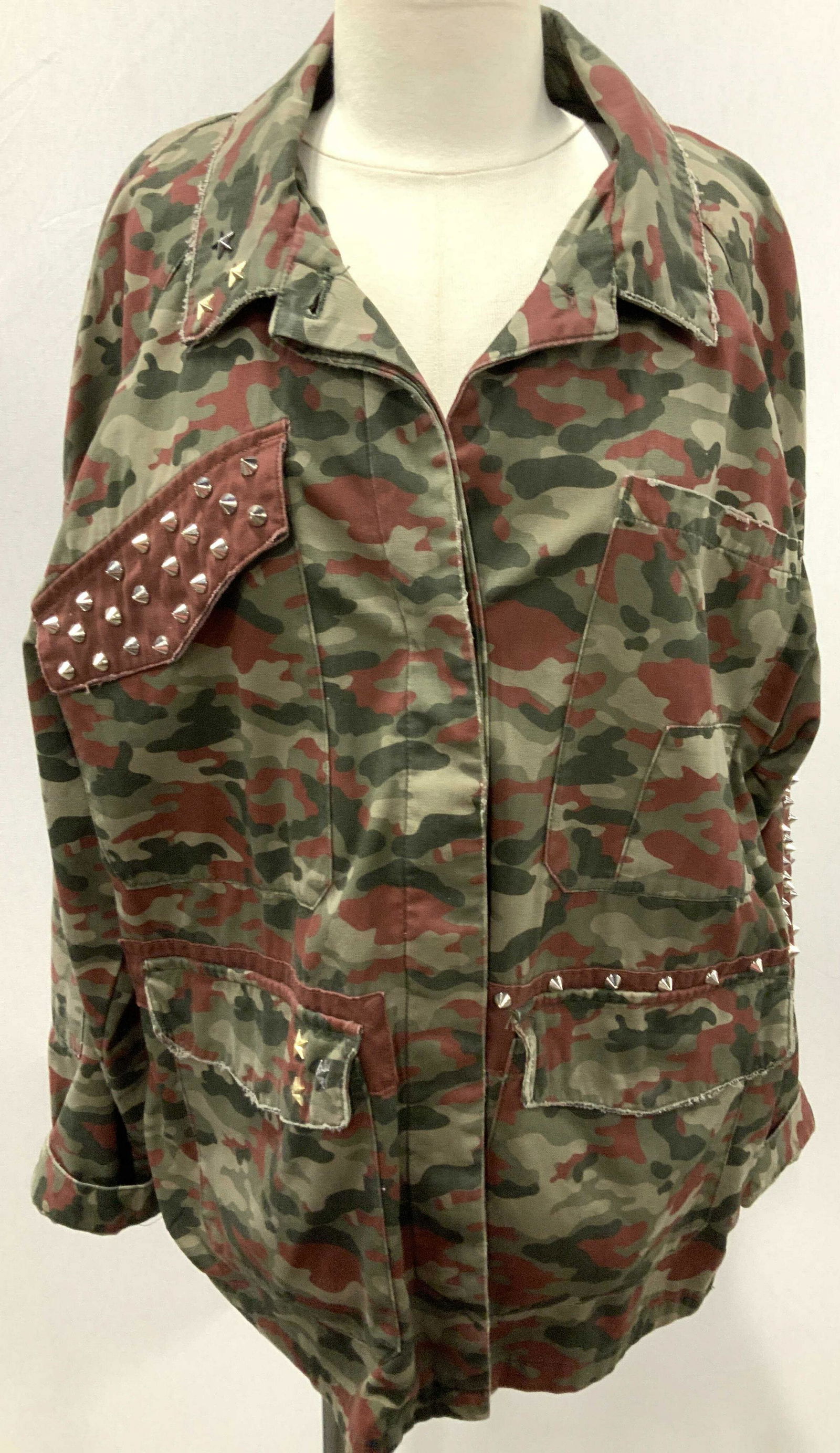 ZARA Cotton Green Camouflage Jacket (1 of 7)