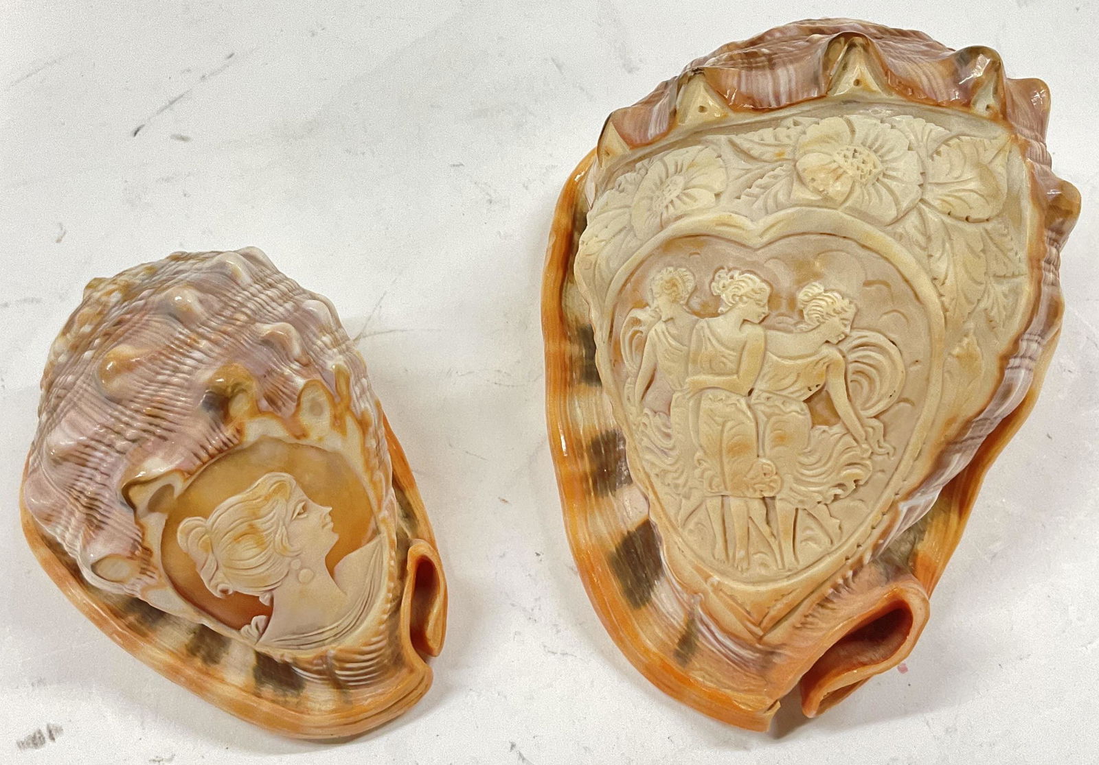 Lot 2 Carved Shell Cameos (1 of 5)