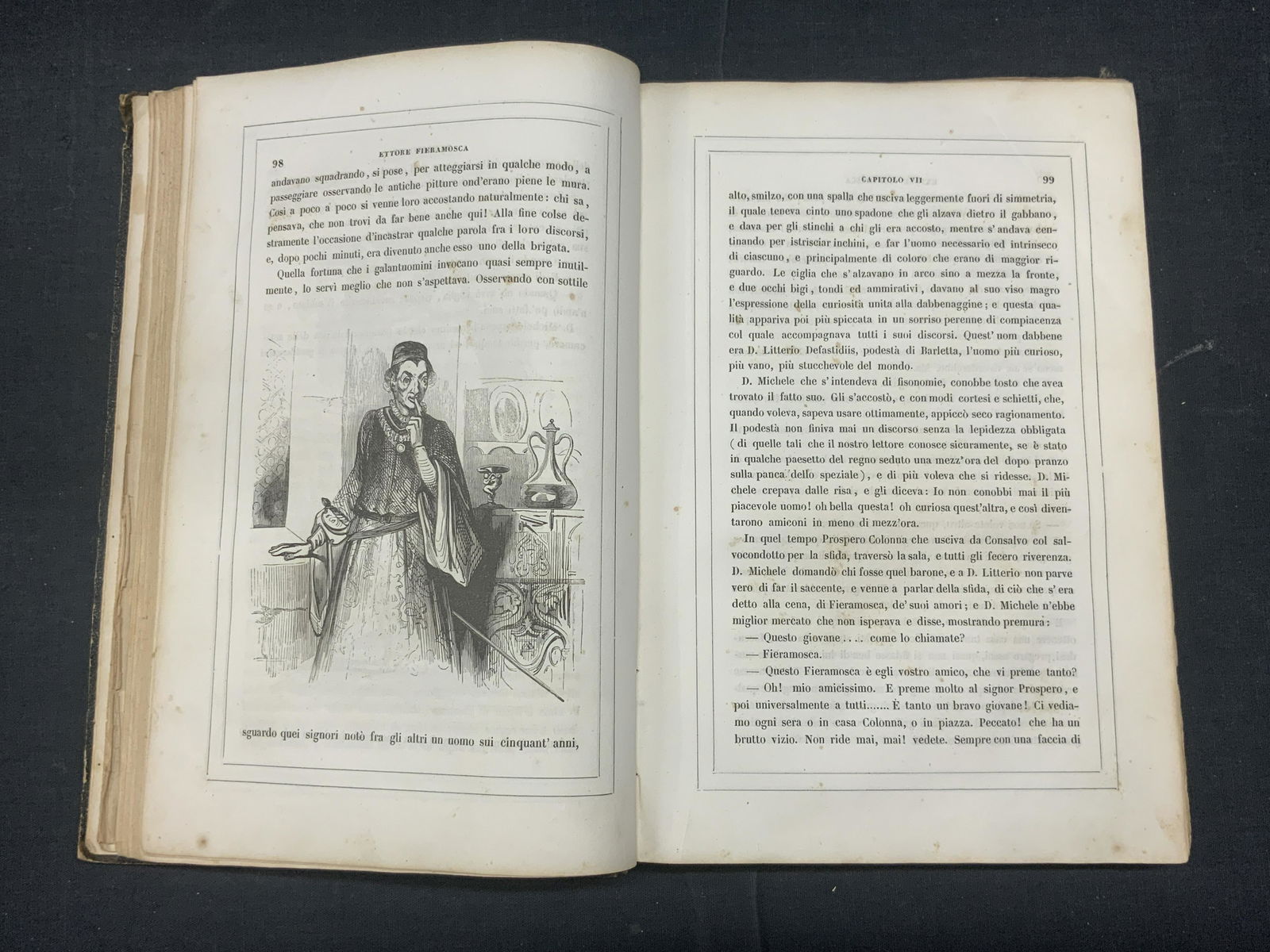 Ettore Fieramosca Antique Leather Bound Book (1 of 4)