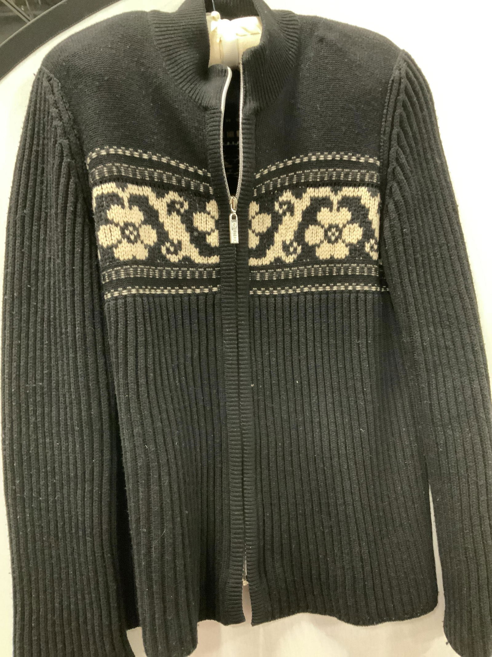 Sonia RYKIEL PARIS Zippered Wool Cardigan , ITALY (1 of 4)