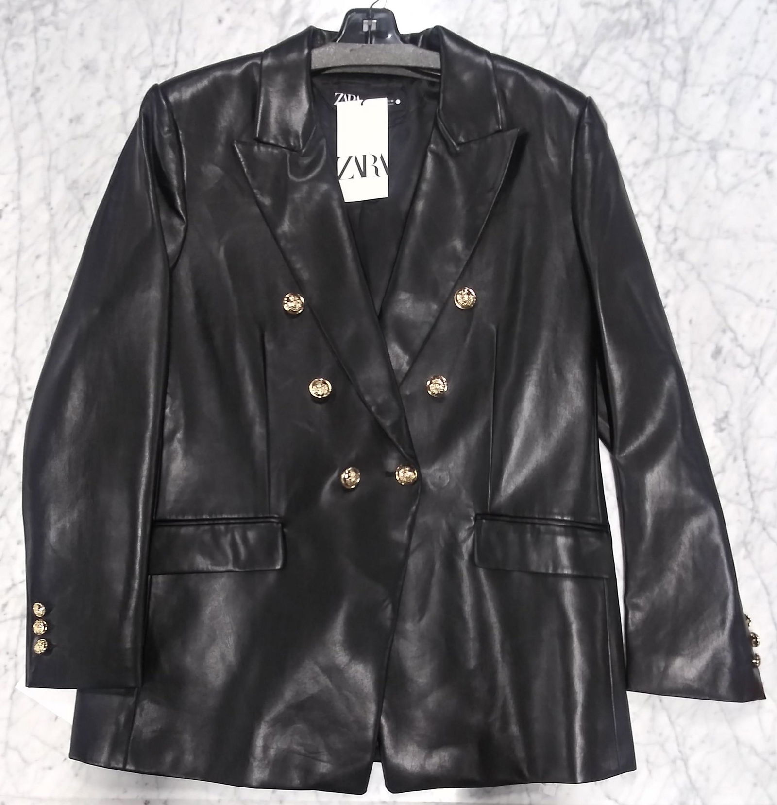 Zara NWT Faux Leather Jacket, XL (1 of 8)