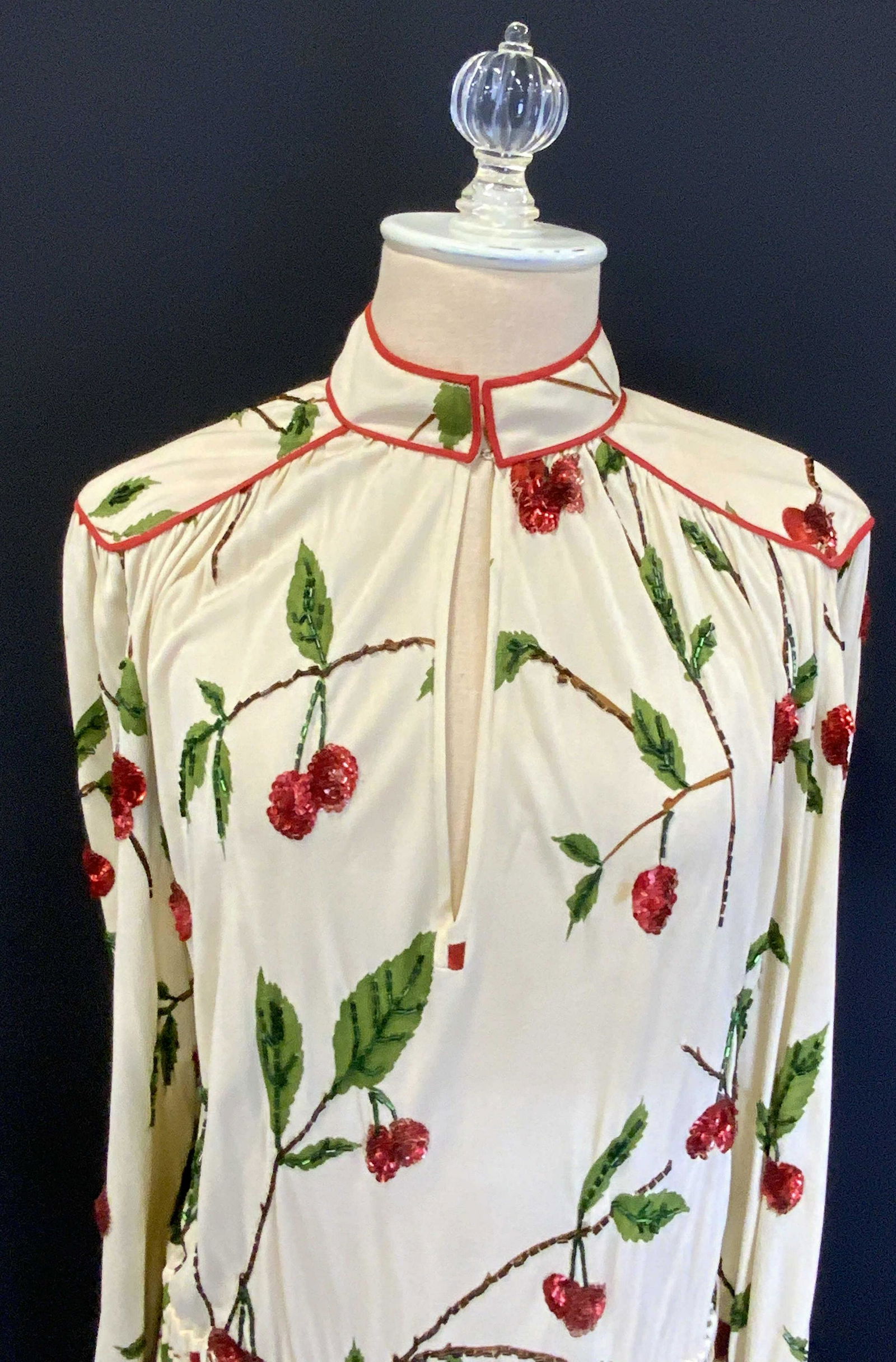 MARION MAGED Vintage Cherry Maxi Dress (1 of 6)