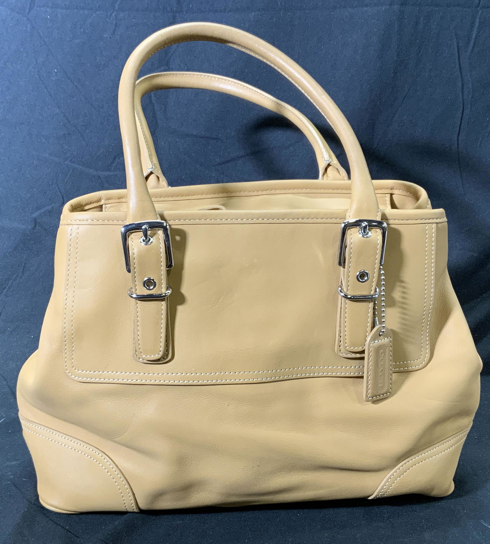 COACH Tan Leather Top Handbag (1 of 5)