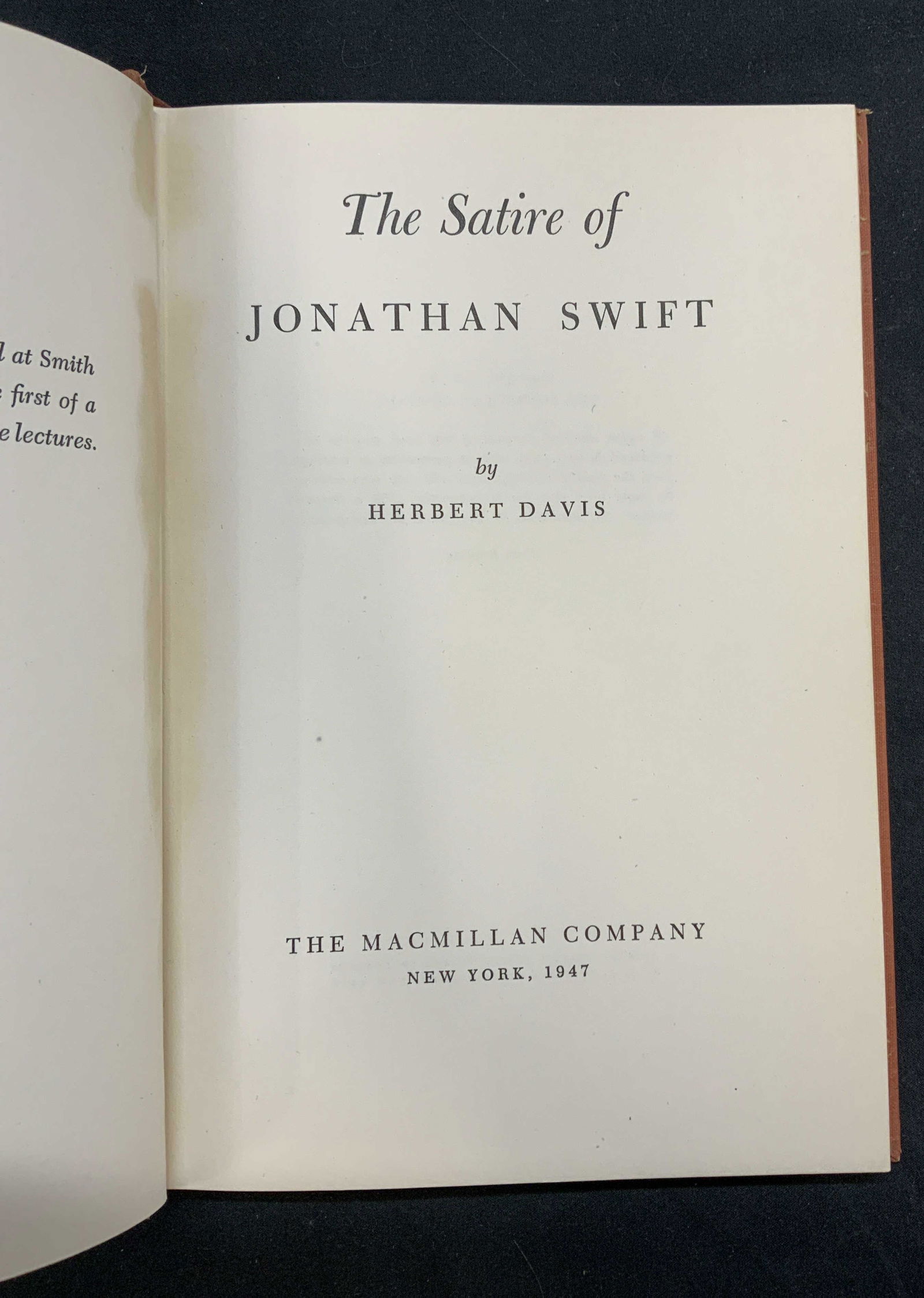 The Satire of Jonathan Swift, Smith College (1 of 4)
