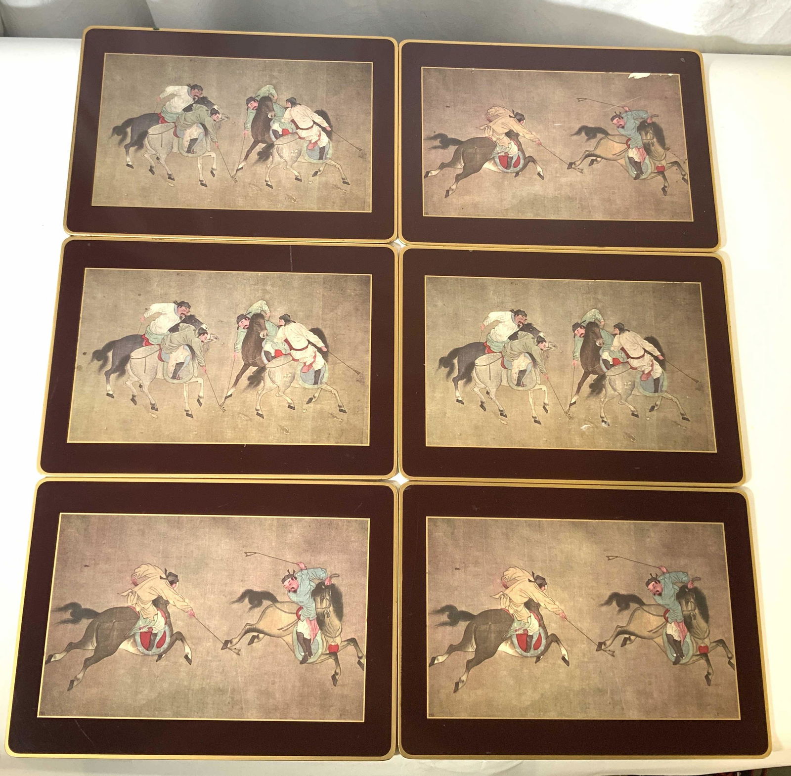 Set 6 SCULLY & SCULLY Asian Placemats (1 of 7)