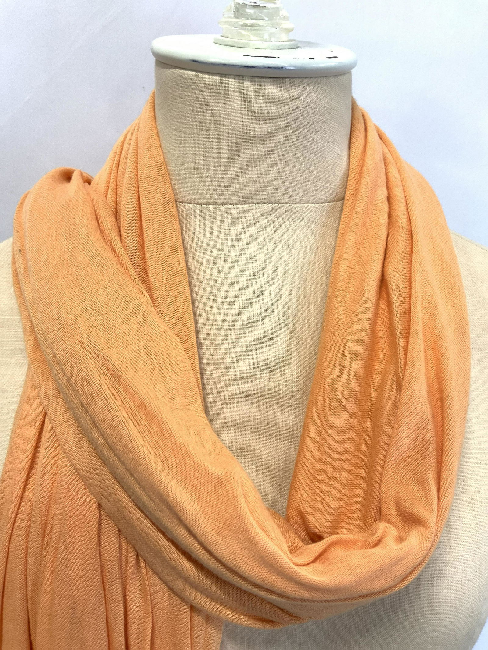 Orange Toned Pashmina: A orange toned pashmina shawl/ scarf with stitched edges to avoid fraying, approximately 8ft long and 31 inches wide. Orange toned wearables, wearables, ladies pashmina, ladies accessories, ladies acc