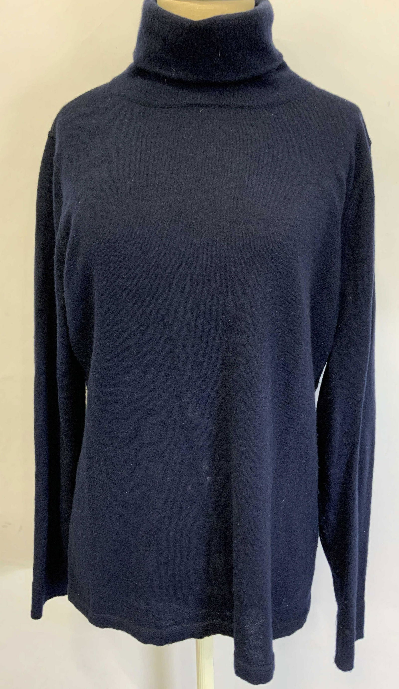 THE CASHMERE PROJECT Navy Blue Turtleneck Sweater (1 of 4)