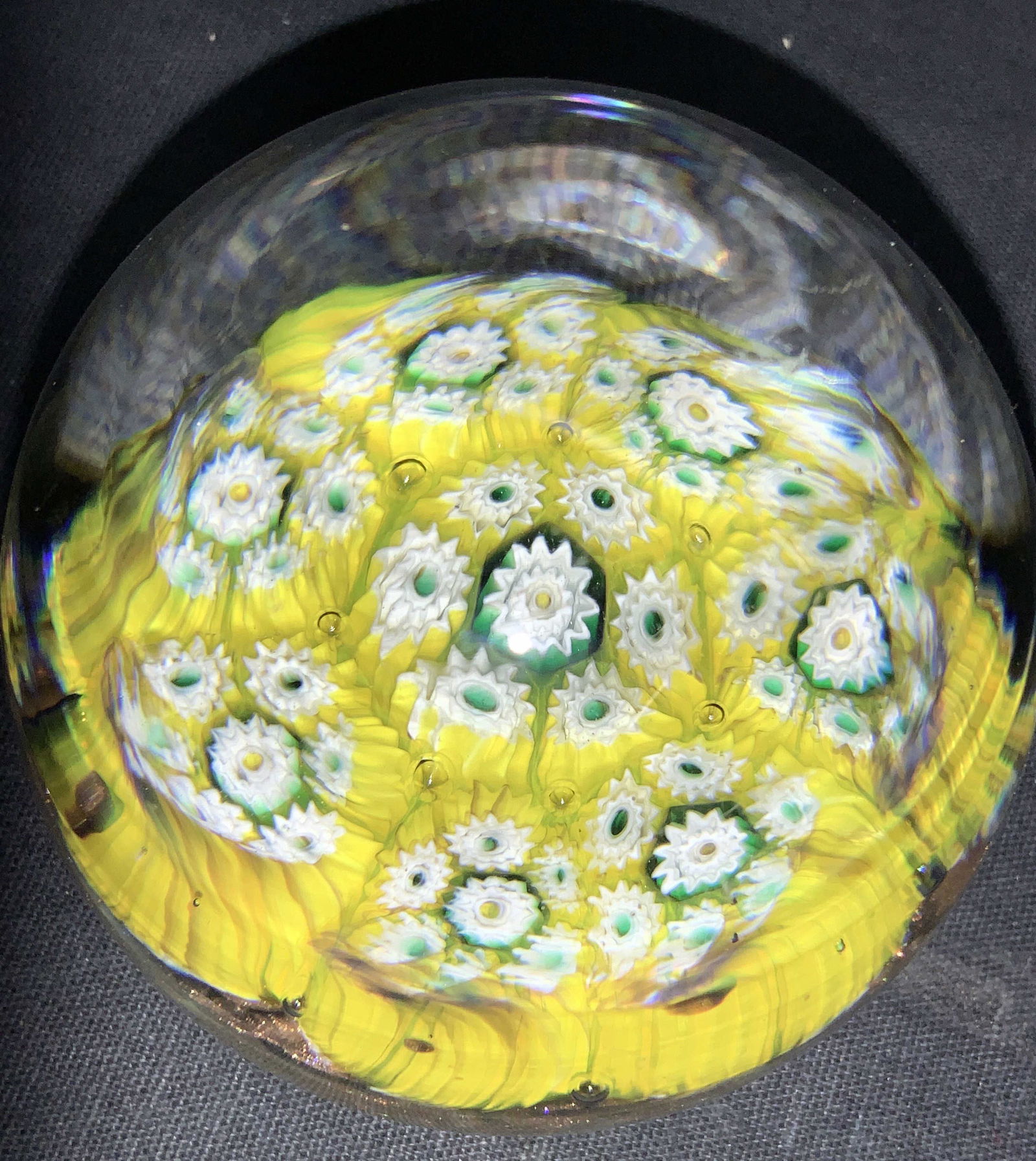 MILLEFIORI Style Glass Paperweight (1 of 6)