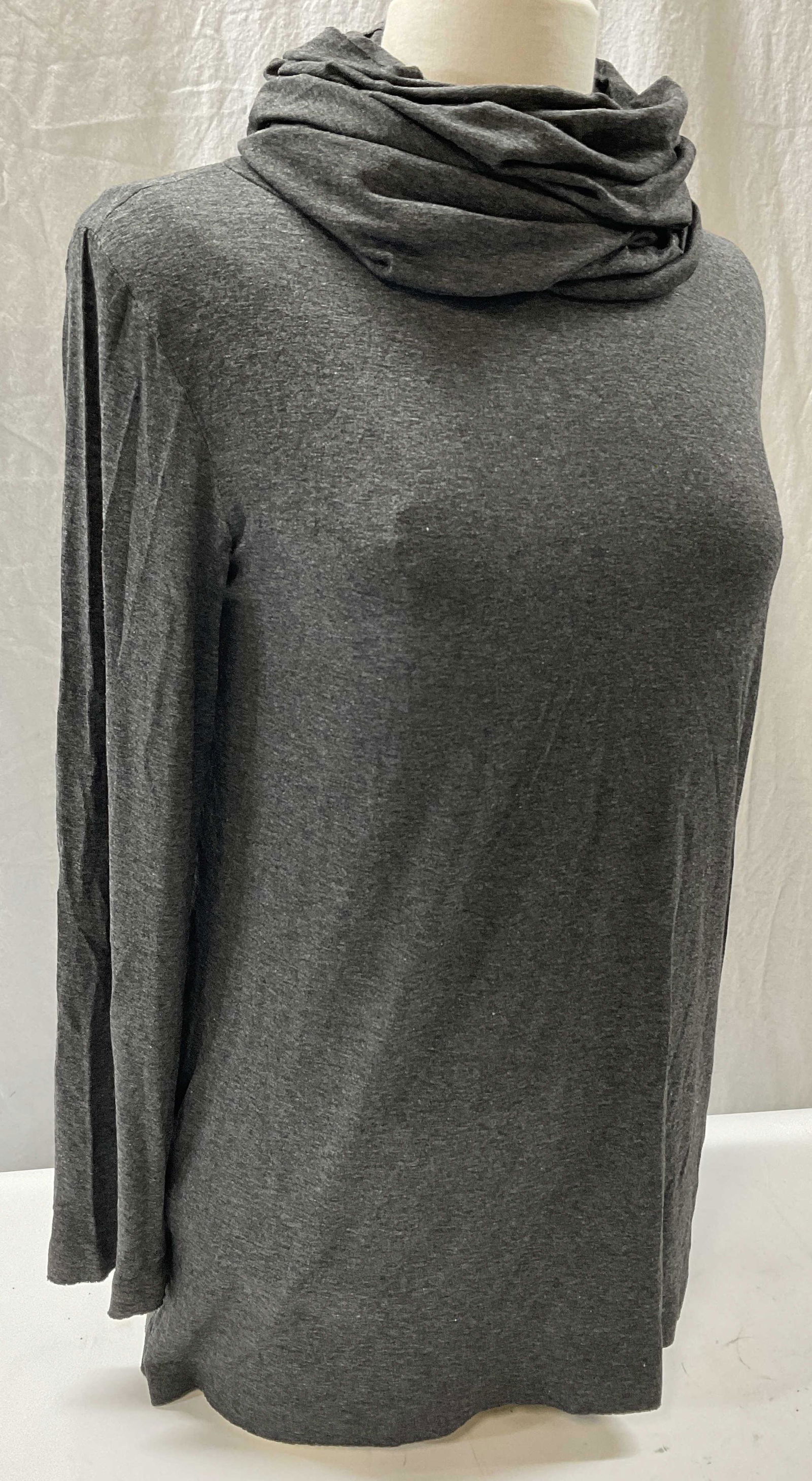 NORMAKAMALI Heather Grey Turtle Neck Top (1 of 4)