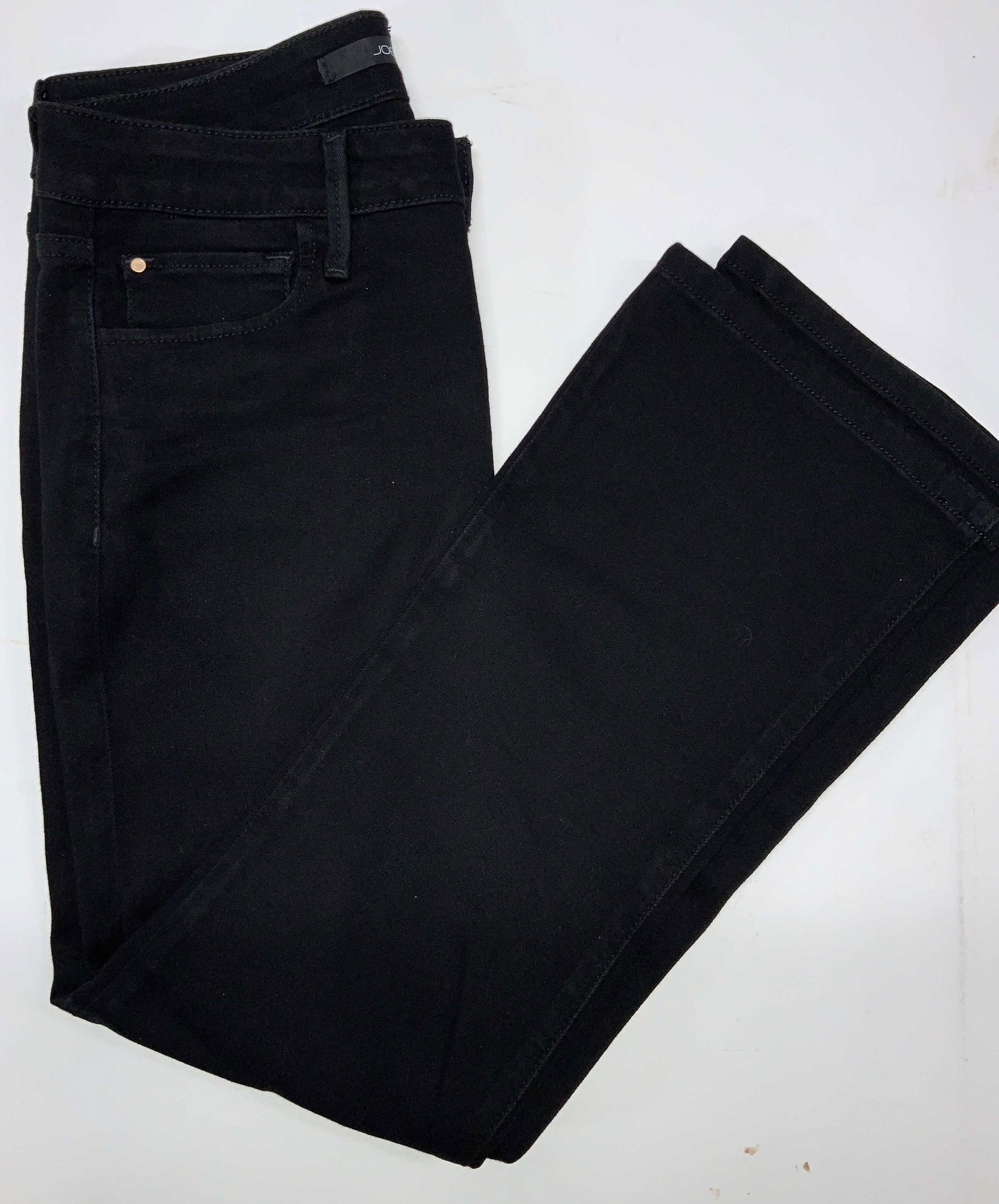 JOES Mid Rised Cropped Flare Black Pants (1 of 7)