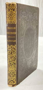 ANTQ Book 1842, Charlie Seymour, by C. Sinclair: Antique book of Charlie Seymour by Catherine Sinclair. Publication information reads ‘3rd Edition, New York, Robert Carter, 1842. Significant wear to book, discoloration to pages and stains, some te