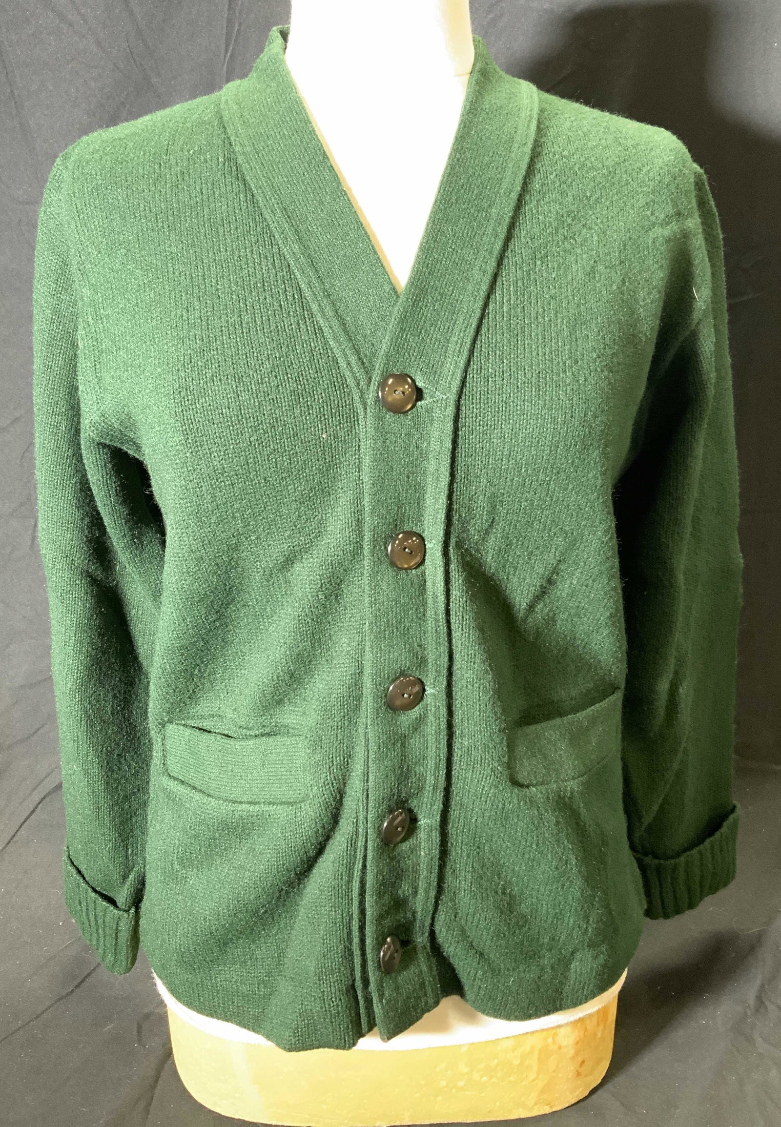 Vintage NIXON Green Button Up Cardigan Sweater (1 of 5)