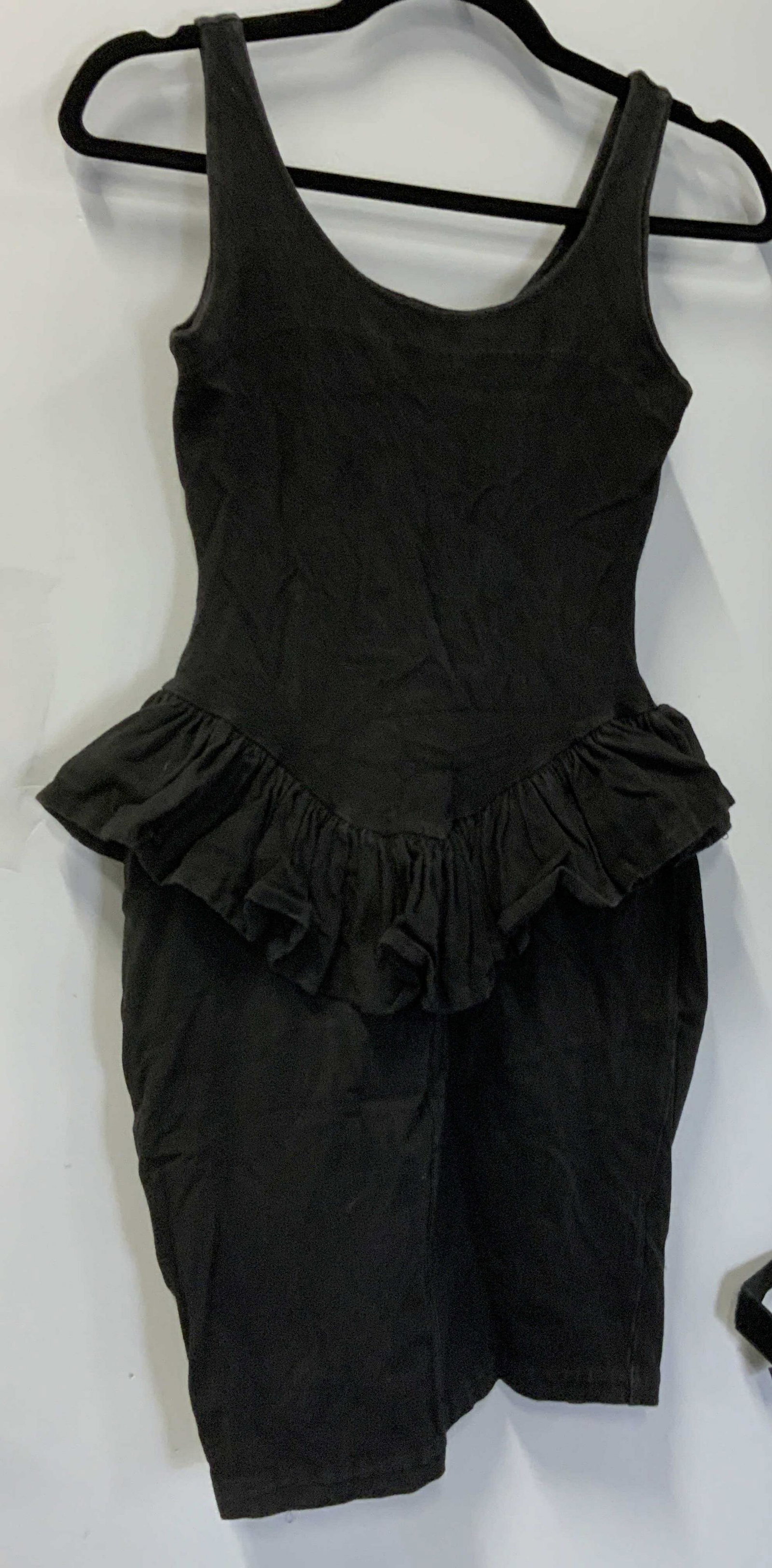 BETSY JOHNSON Vtg. Black Lace Up Corset Dress (1 of 4)