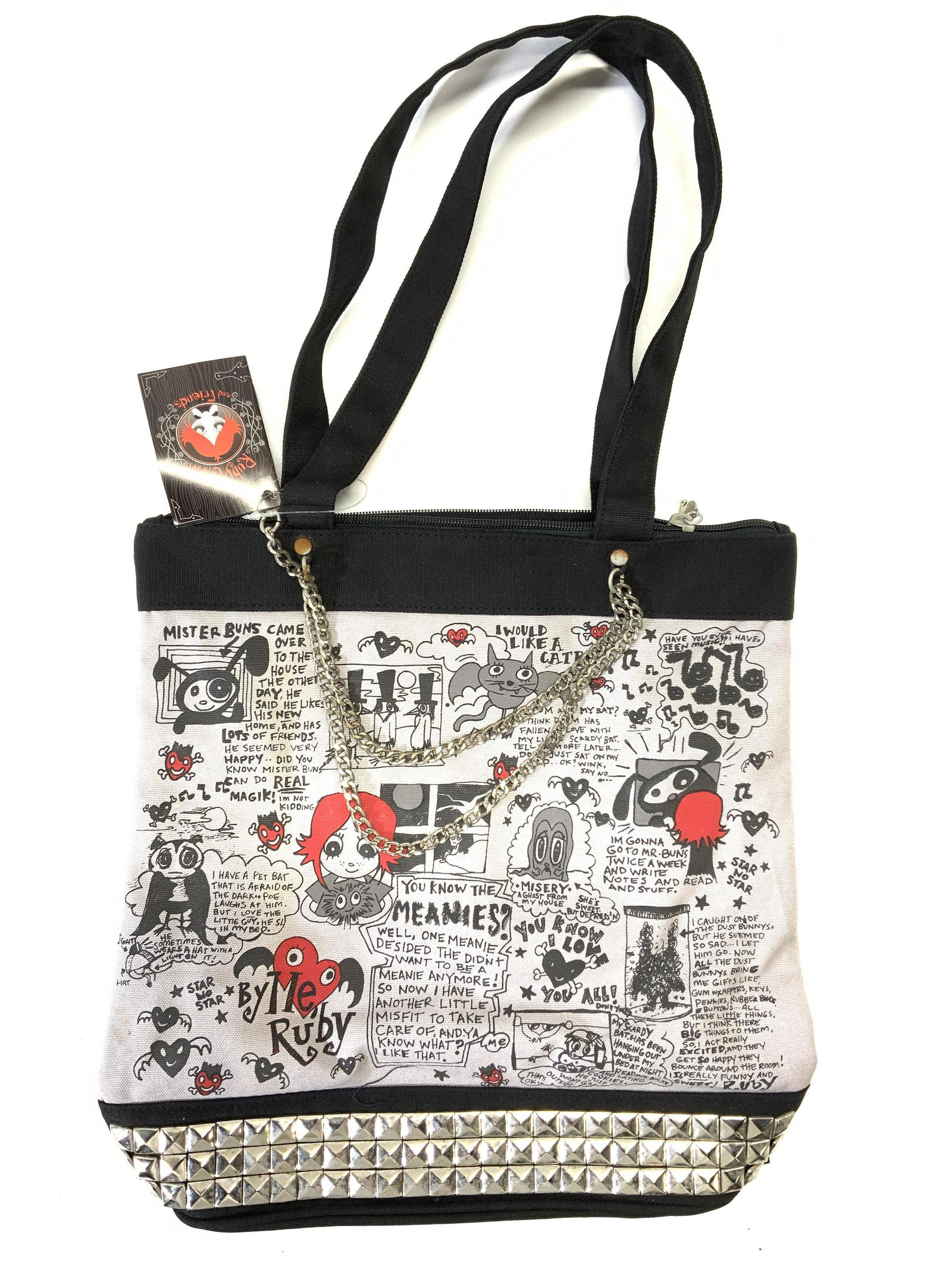RUBY GLOOM Graphic Print Tote Bag NWT (1 of 5)