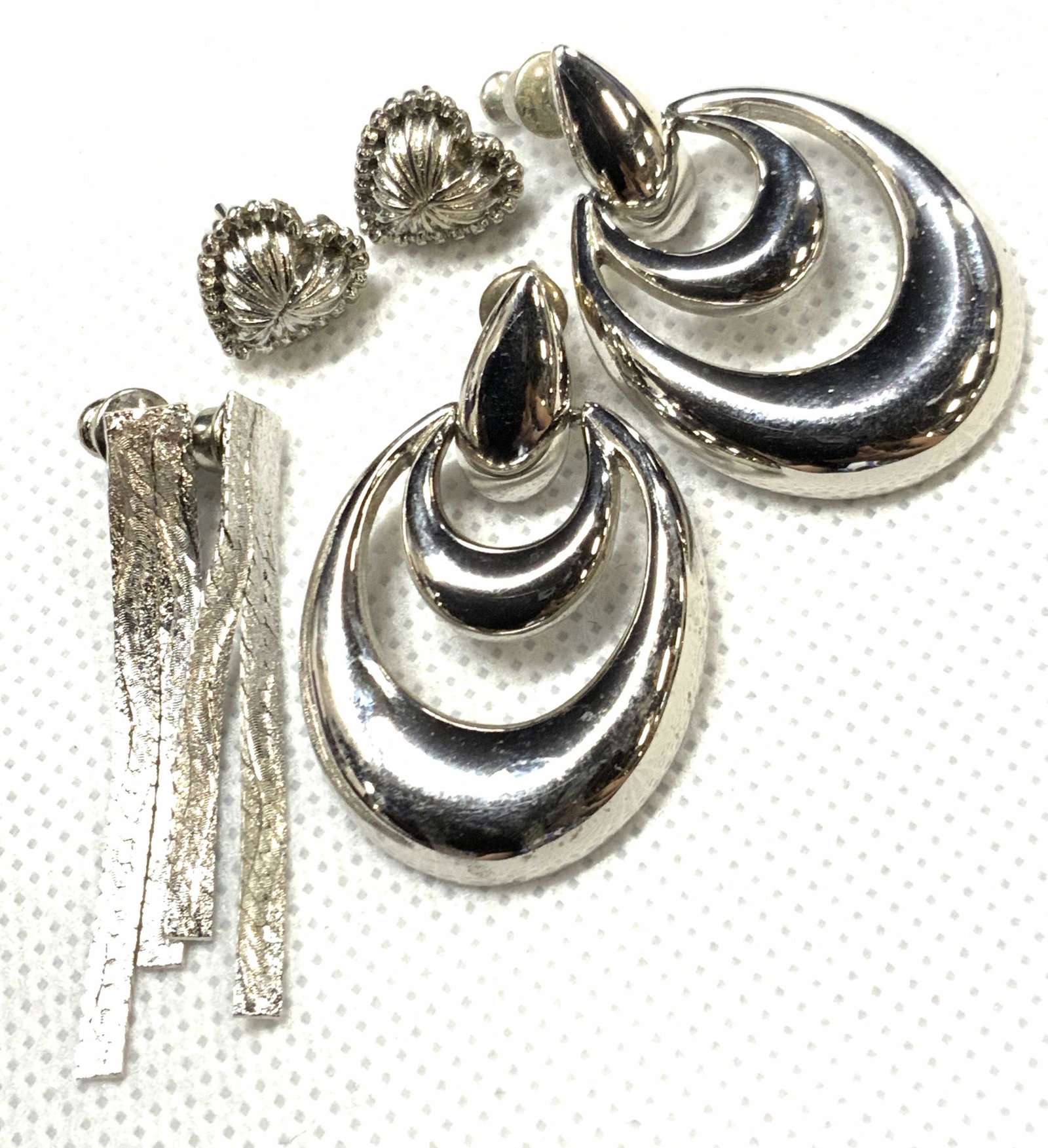 Lot3 Pairs Vintage Art Deco Style Earrings (1 of 9)