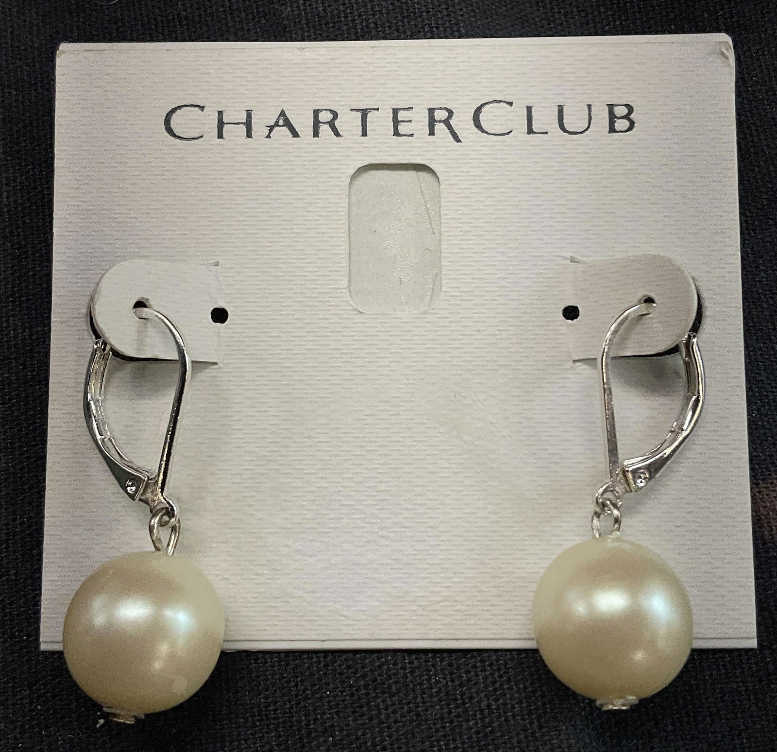Charter Club Pearlescent Drop Earrings NWT (1 of 5)