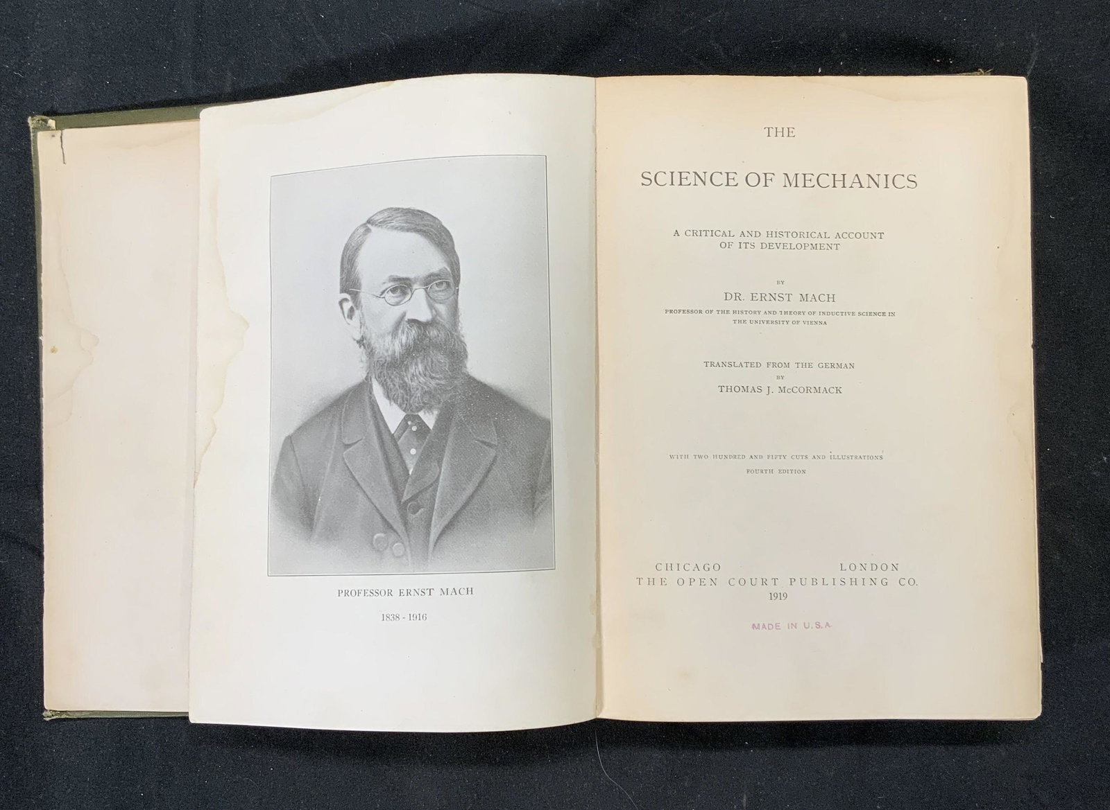 Antique Science of Mechanics by Ernst Mach Book (1 of 7)