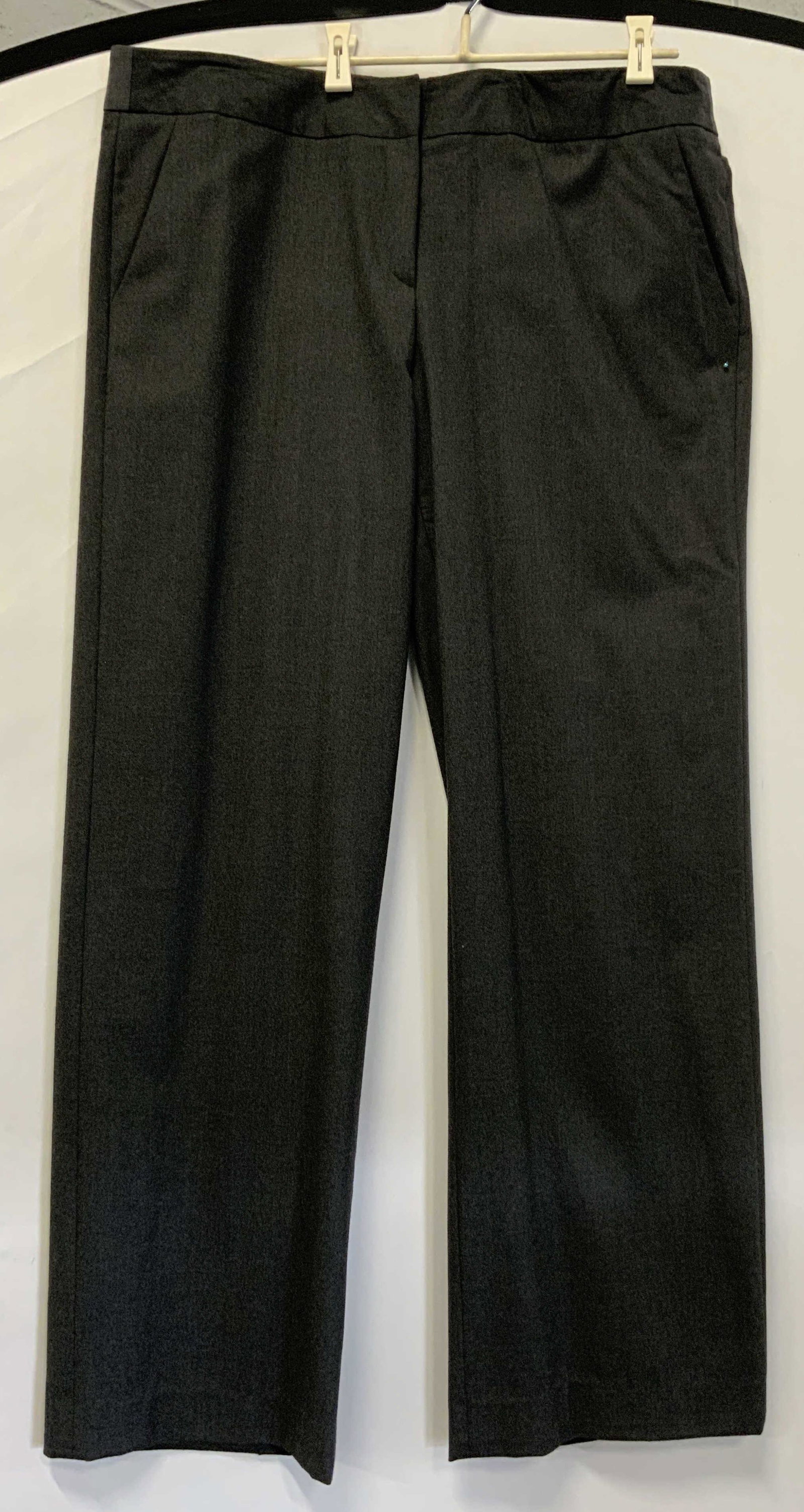 GIORGIO ARMANI Grey Wool Pressed Pants (1 of 4)