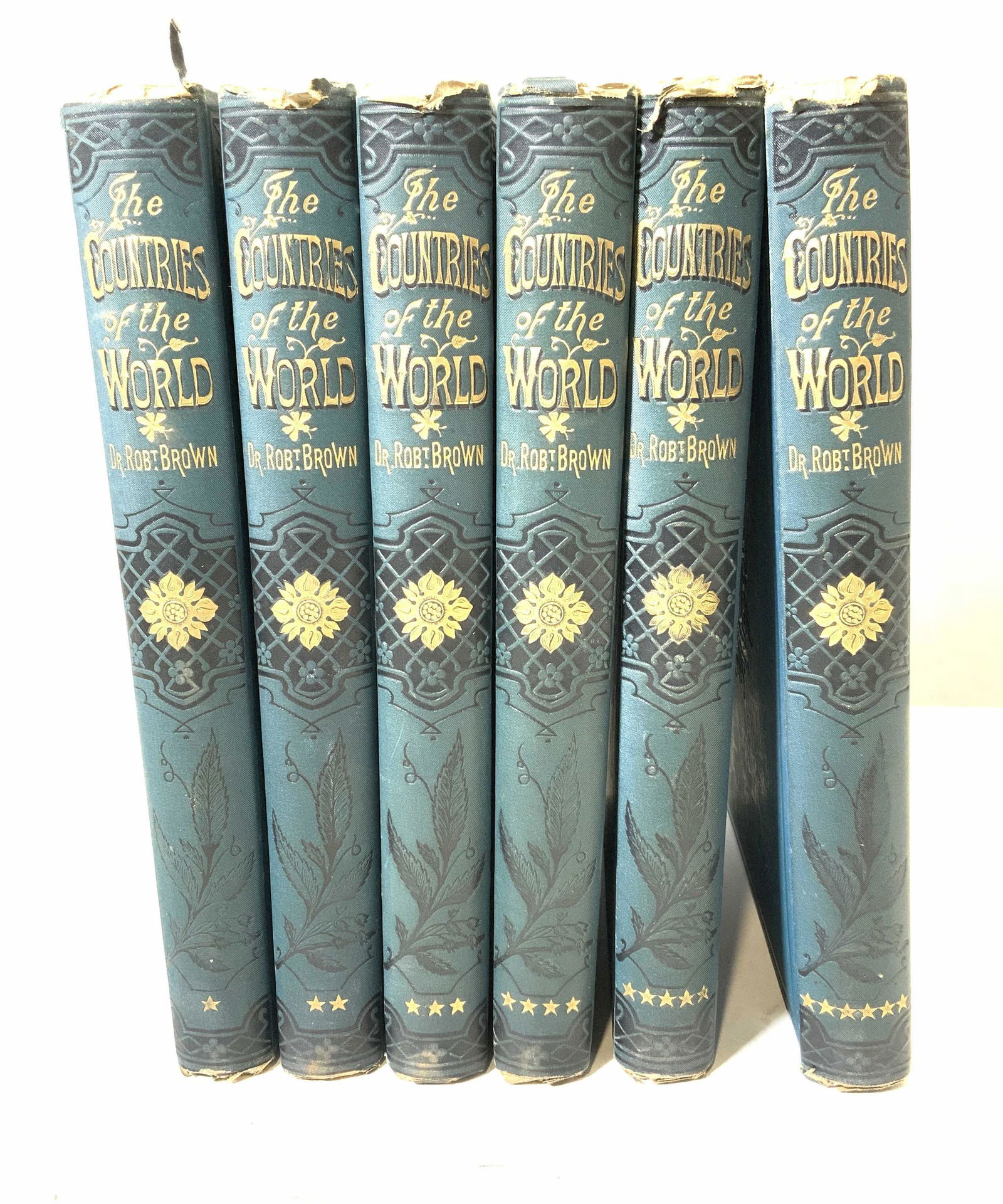 Set6 The Countries of the World Antique Books: Complete set of 6 volumes. The Countries of the World by Robert Brown. Published by Cassell and Company, circa 1890. All books have some wear to cover, pages, and spine consistent with age and exposur
