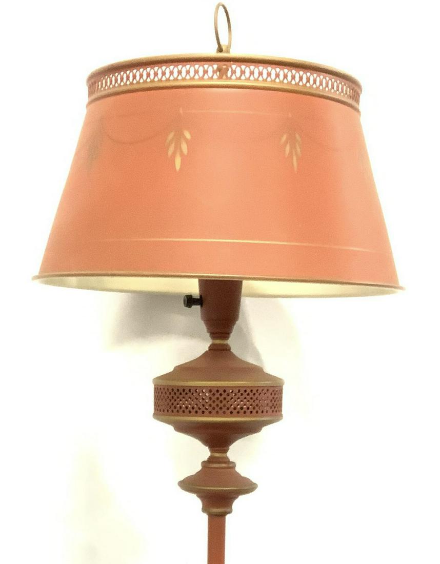 Vintage Toleware Pole Floor Lamp (1 of 14)