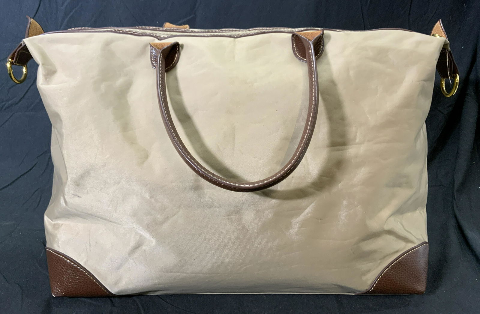 LONGCHAMP Style Beige Tote Bag (1 of 5)
